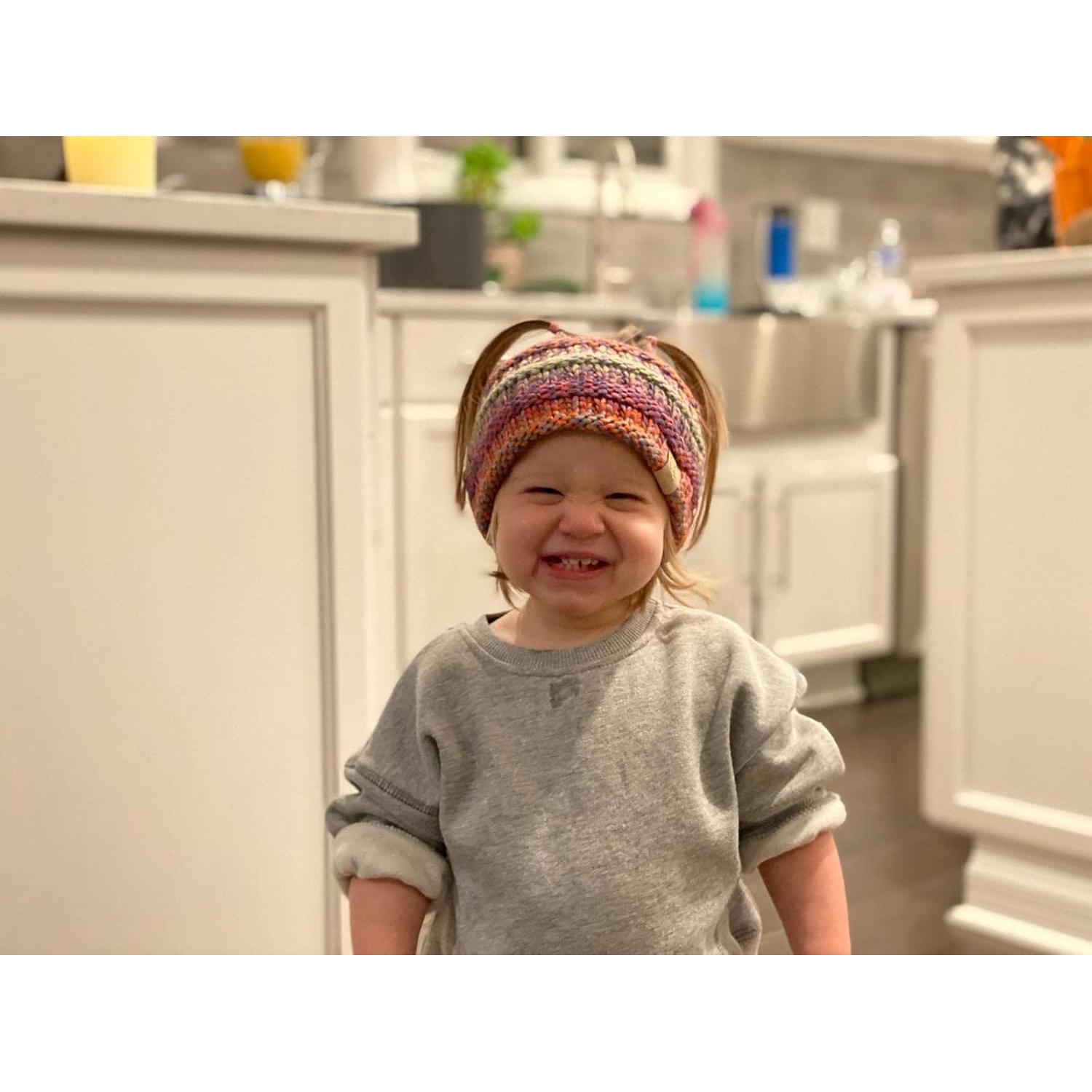 Diadema de Invierno para Niños Funky Junque Gris Jaspeado