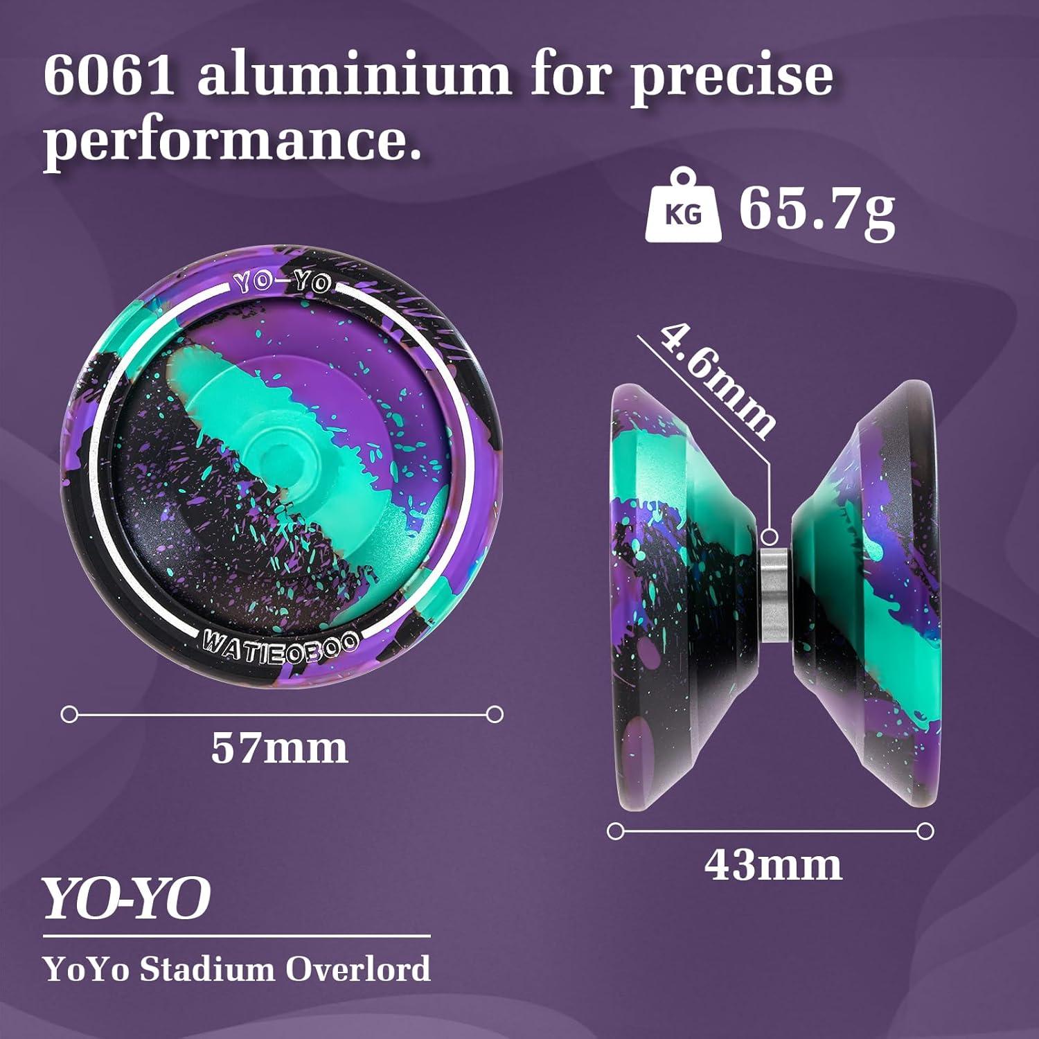 Yoyo Profesional WATIEOBOO Metal 9cm para Niños y Adultos