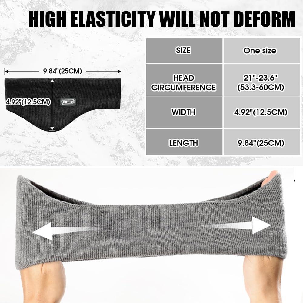 Calentadores de Oído M-YOUNG Doble Capa Gris para Invierno