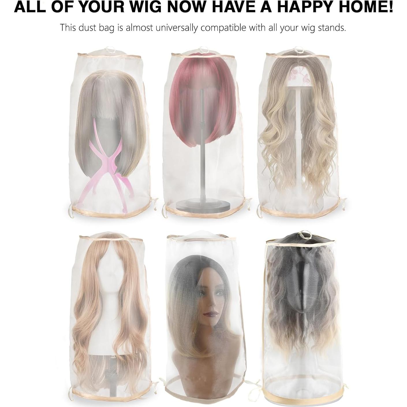 5 Bolsas de Almacenamiento para Pelucas AIHOPESTO - Transpirables