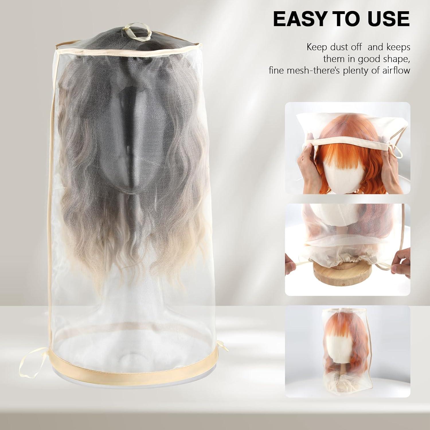 5 Bolsas de Almacenamiento para Pelucas AIHOPESTO - Transpirables