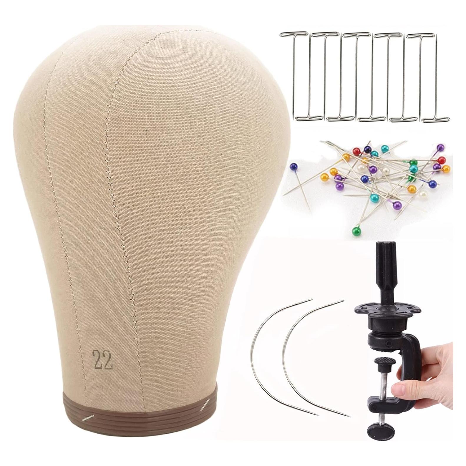 Cabeza de Maniquí de Lienzo Dazzle 22" para Pelucas