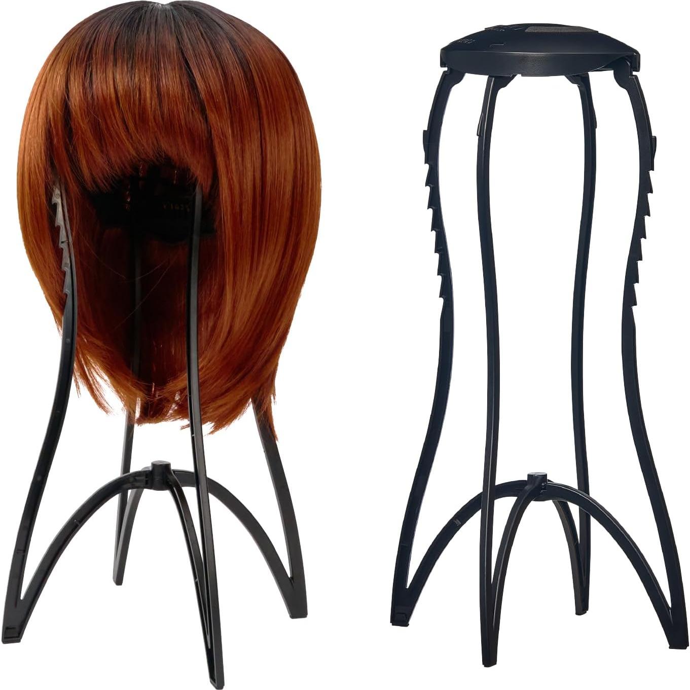 Soporte de Peluca Plegable Red by Kiss 43 cm Antideslizante