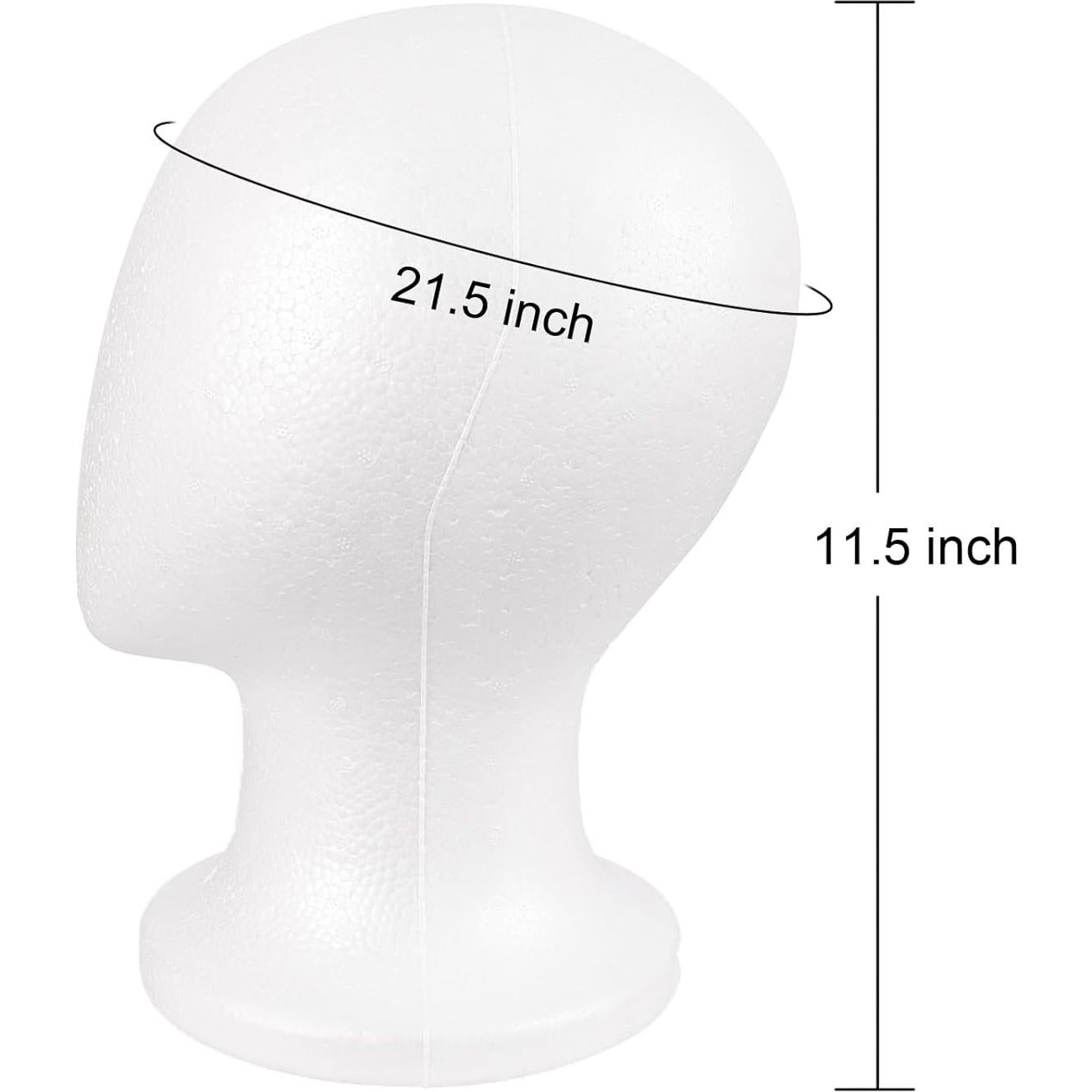 Cabeza de Maniquí de Espuma MapofBeauty para Pelucas 54.61 cm