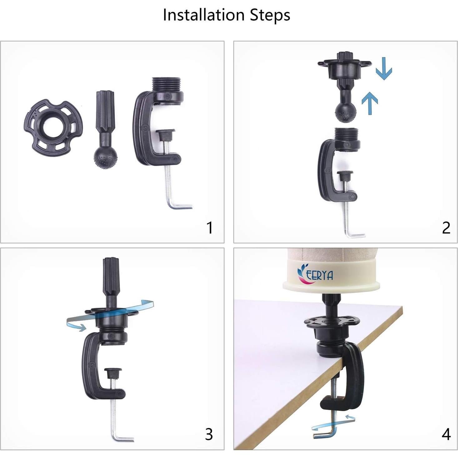 Soporte de Cabeza de Maniquí EERYA Negro para Pelucas 1Pc