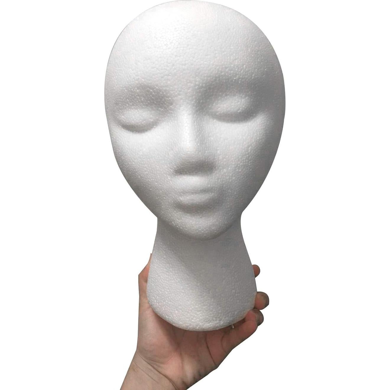 Cabeza de Maniquí Femenina de Espuma LIAMTU - Soporte para Peluca