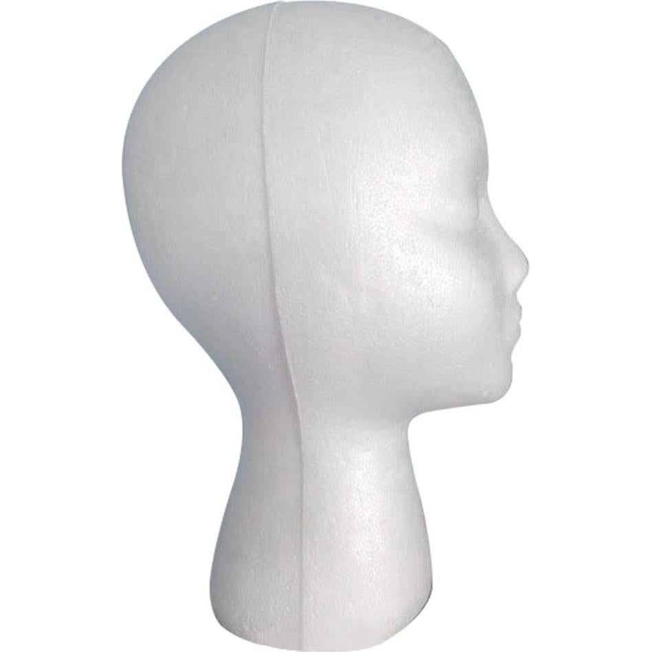 Cabeza de Maniquí Femenina de Espuma LIAMTU - Soporte para Peluca