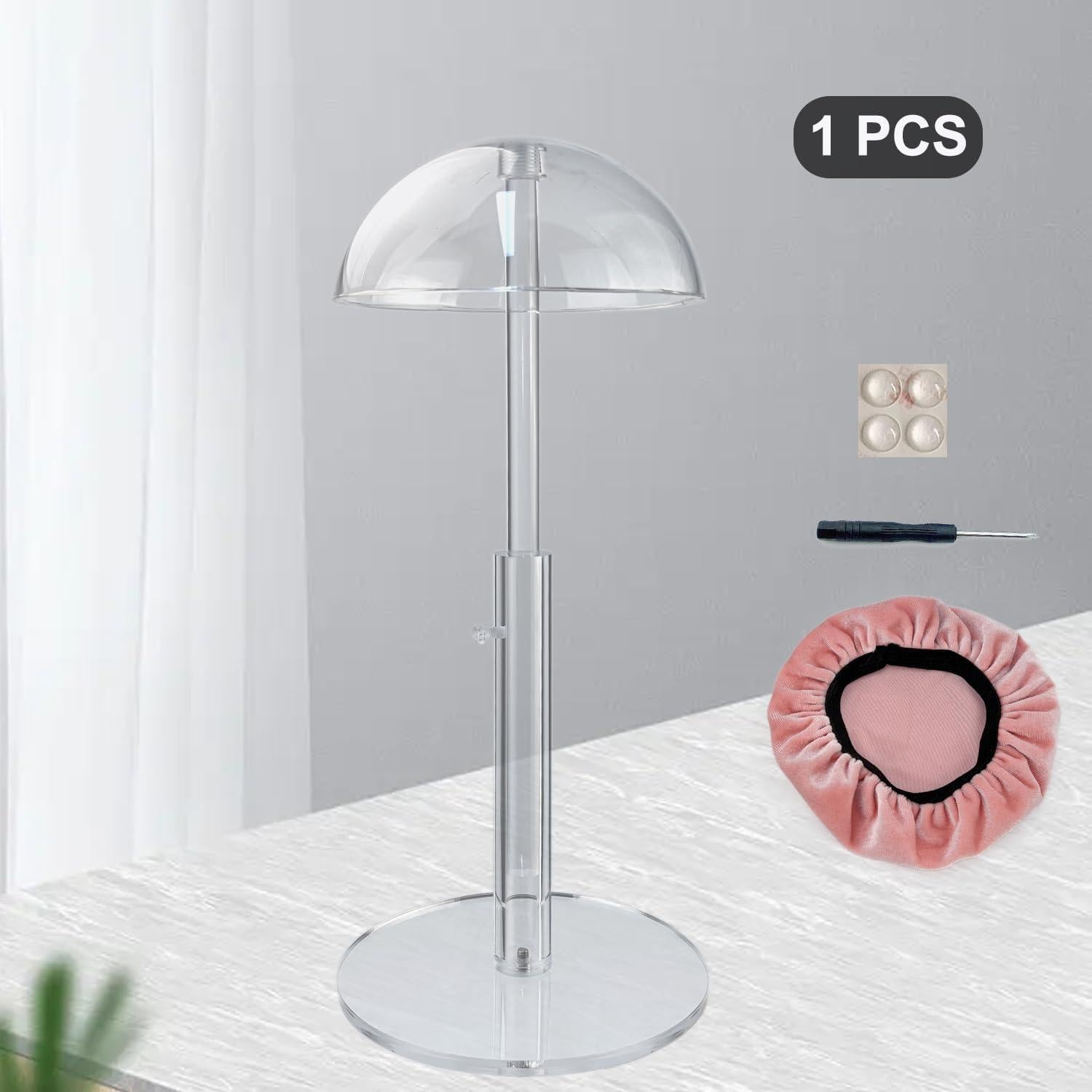 Soporte de Exhibición para Pelucas y Sombreros Poipoilu Ajustable