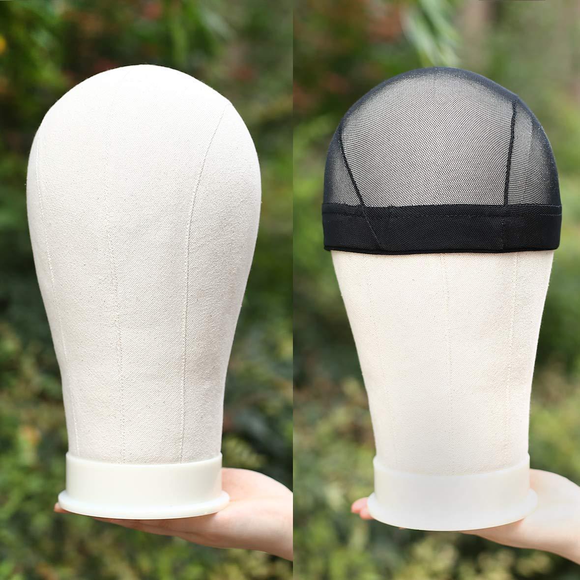 Cabeza de Maniquí de Lona XTREND 56 cm con Soporte para Peluca