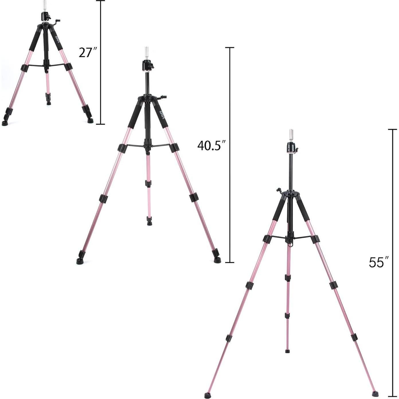 Soporte de trípode GEXWORLDWIDE para maniquí 60-140 cm Rosa