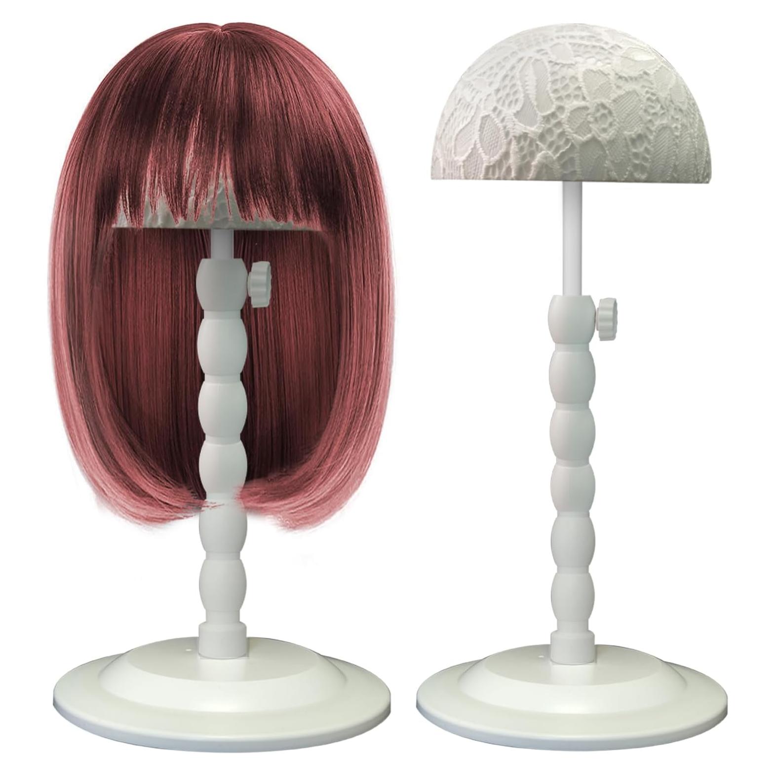 Soporte para Pelucas Ajustable Genérico Blanco 30.5-48.3 cm