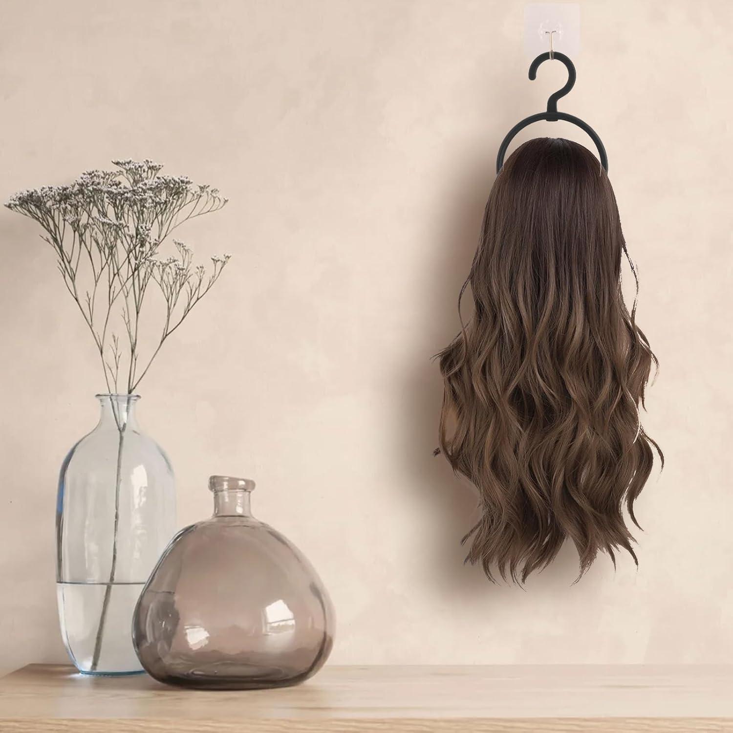 Soporte de Peluca Colgante JEUIHAU 8 Piezas Plástico 59.1 cm