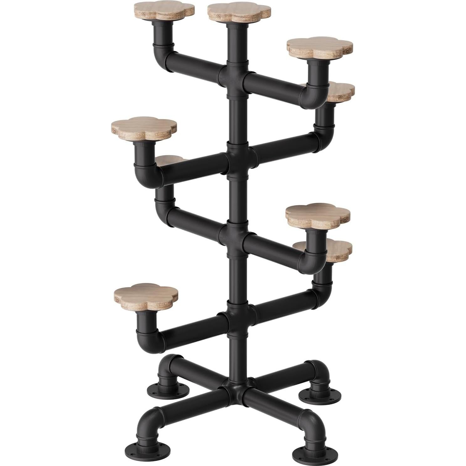 Soporte para Sombreros Industrial Bimiti 4 Niveles Metal y Madera