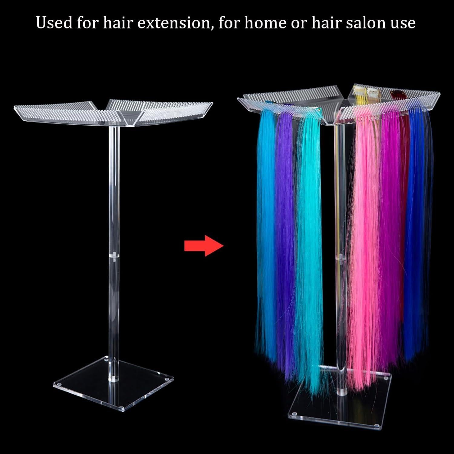 Soporte de Extensiones de Cabello Misforu Acrílico 54cm