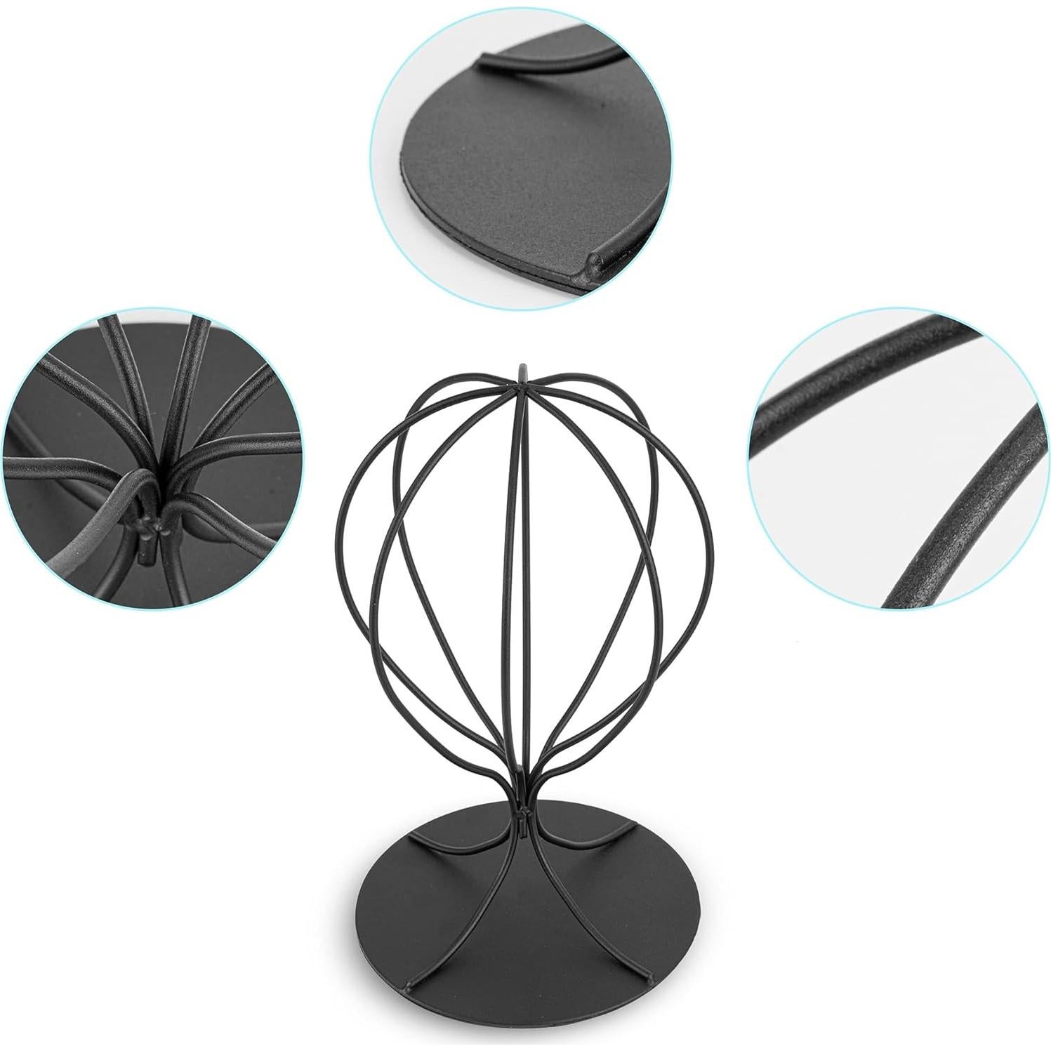 Soporte para Sombreros de Metal Bjewego - Juego de 2 Negro
