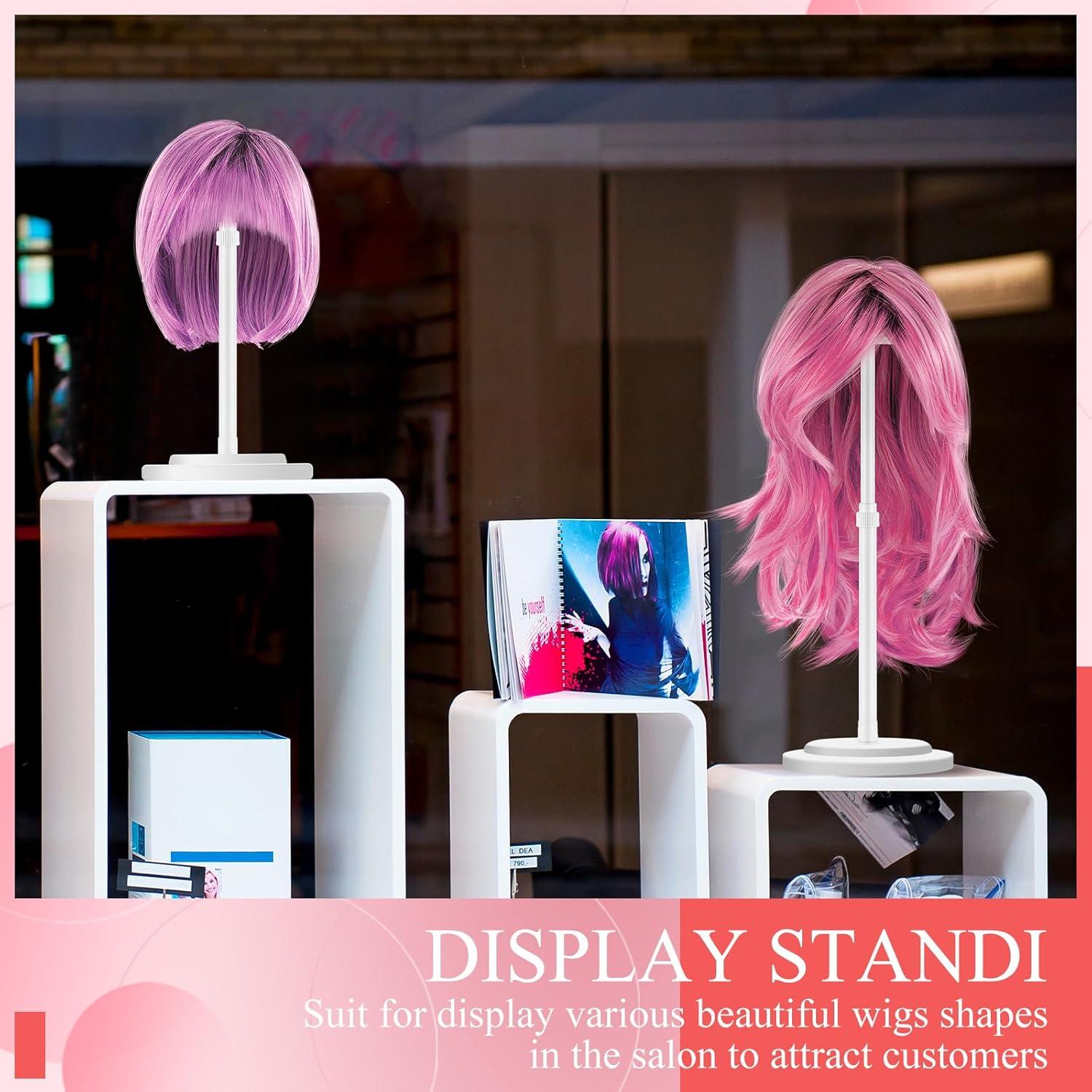 Soporte de Peluca Ajustable Tatuo 6 Pcs Antideslizante 25-45 cm