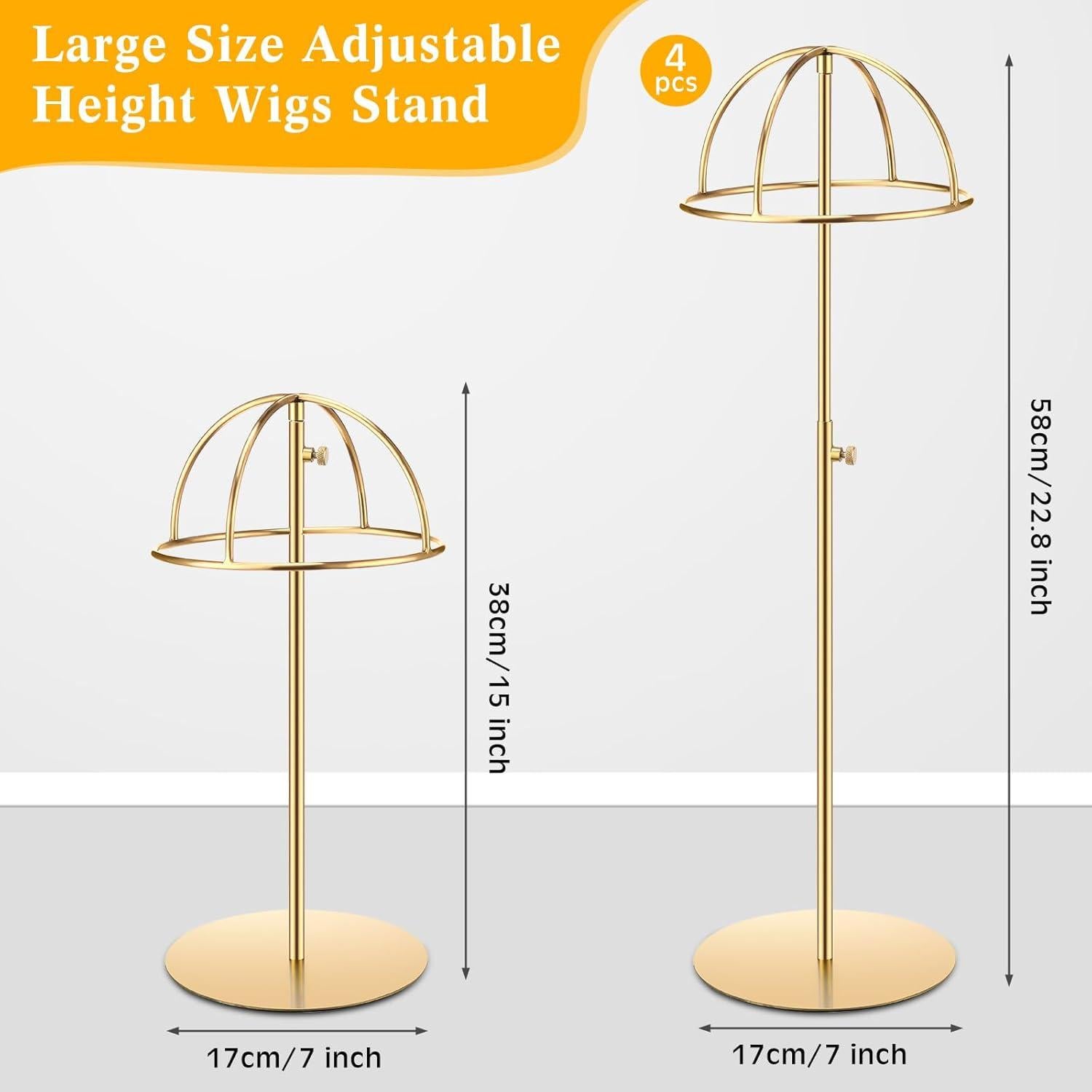 Soportes de Exhibición para Sombreros Sintuff - 4 Pcs Ajustables 38-58 cm
