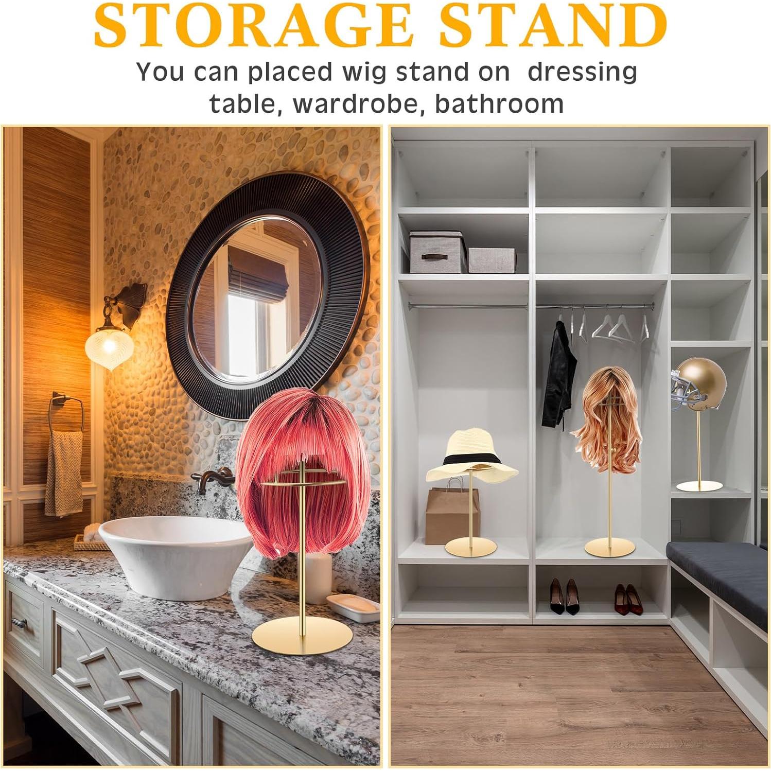 Soportes de Exhibición para Sombreros Sintuff - 4 Pcs Ajustables 38-58 cm