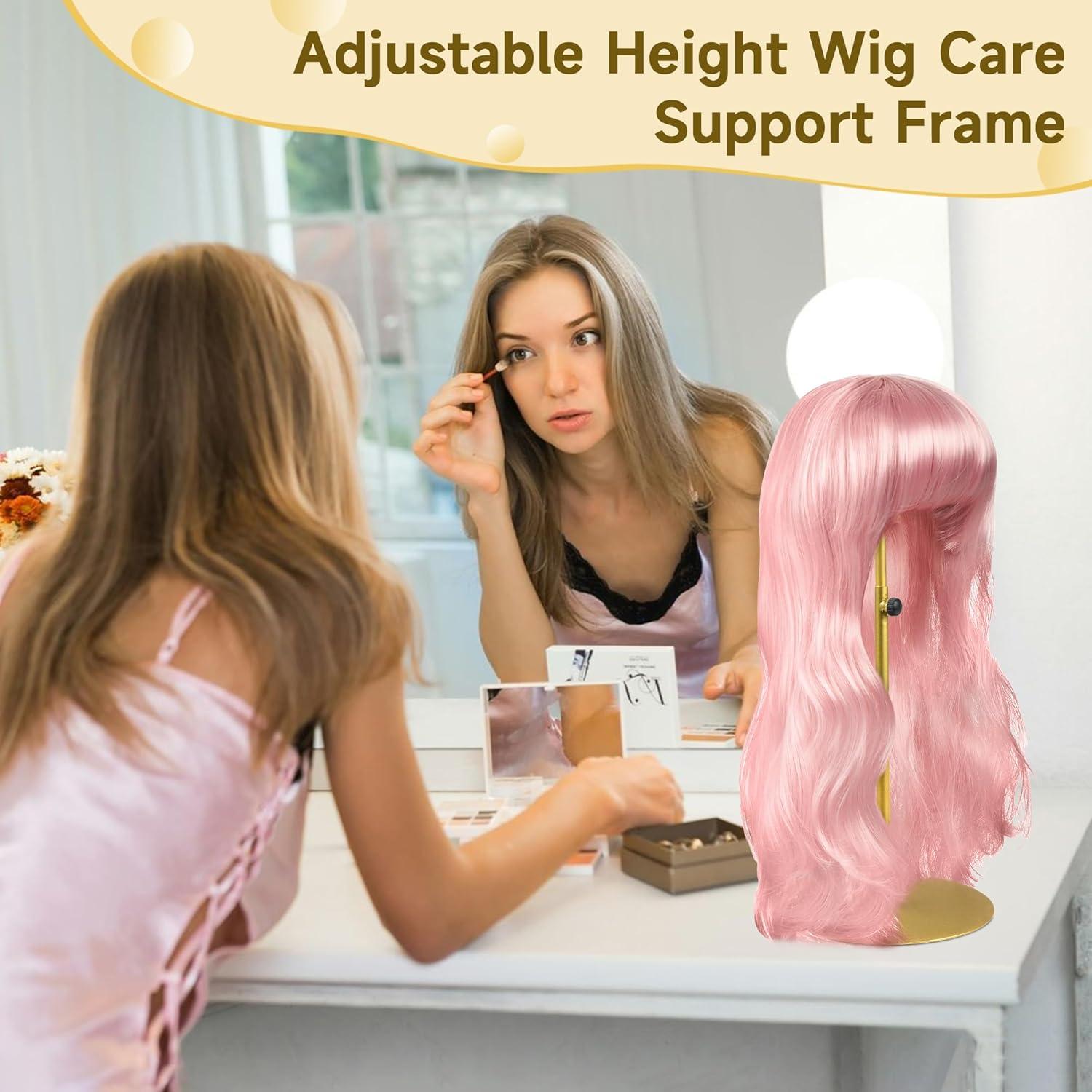 Soporte de Peluca Ajustable Alyoen - Paquete de 2 Unidades