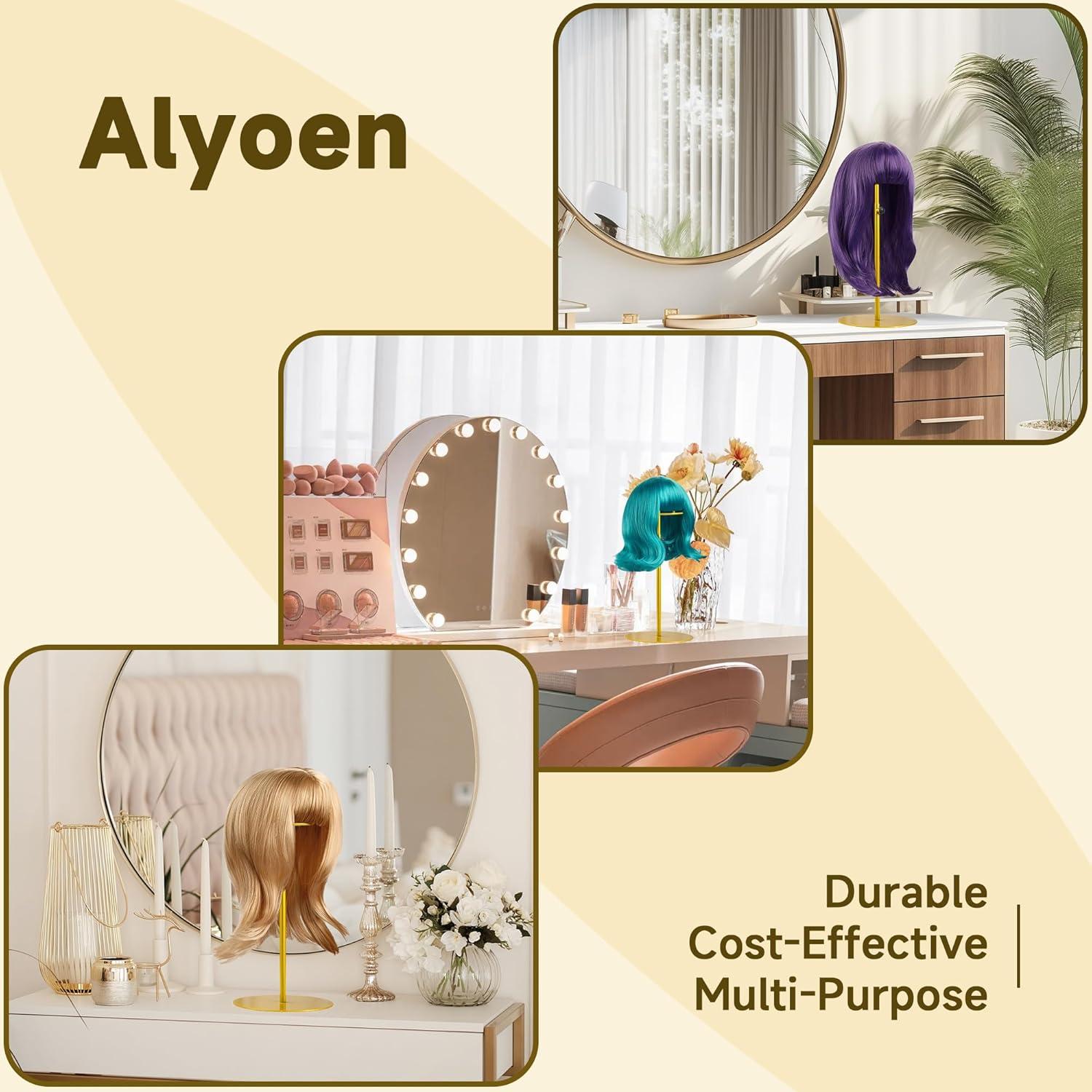 Soporte de Peluca Ajustable Alyoen - Paquete de 2 Unidades