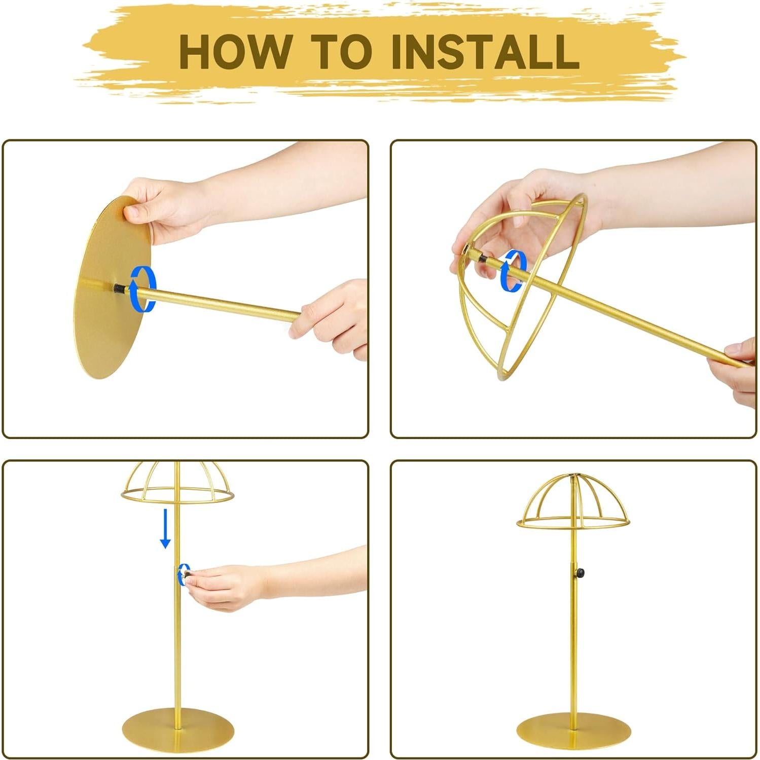 Soporte de Peluca Ajustable Alyoen - Paquete de 2 Unidades