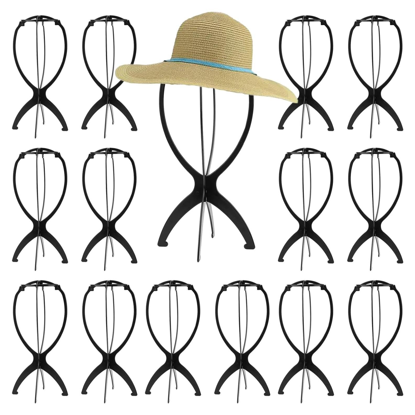 Paquete de 15 Soportes para Pelucas Plegables 35.5 cm