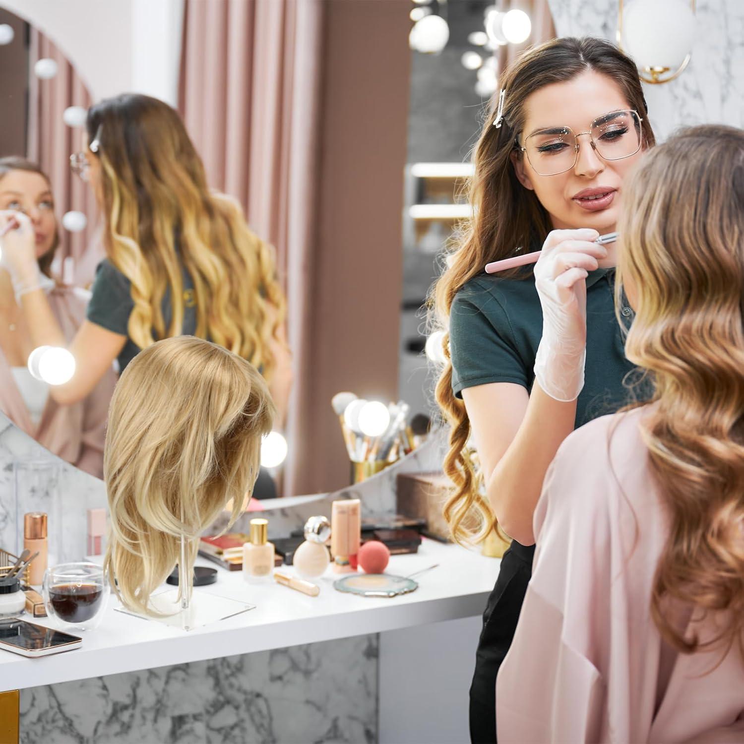 Soporte de Sombrero Acrílico Leinuosen 30.48 cm 8 Pcs Antideslizante