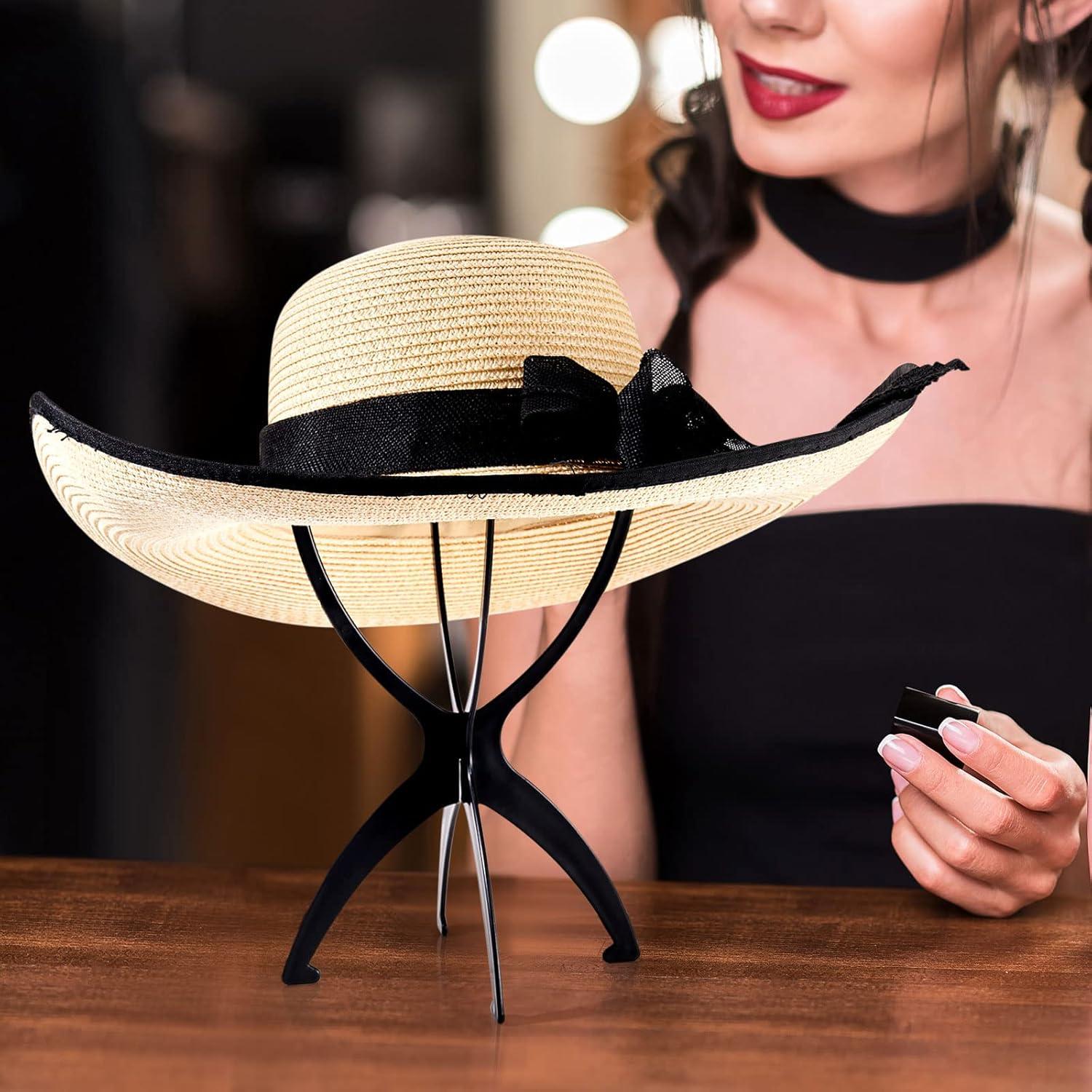 Soportes de Peluca Plegables Juexica 20 Pcs 35 cm Negro