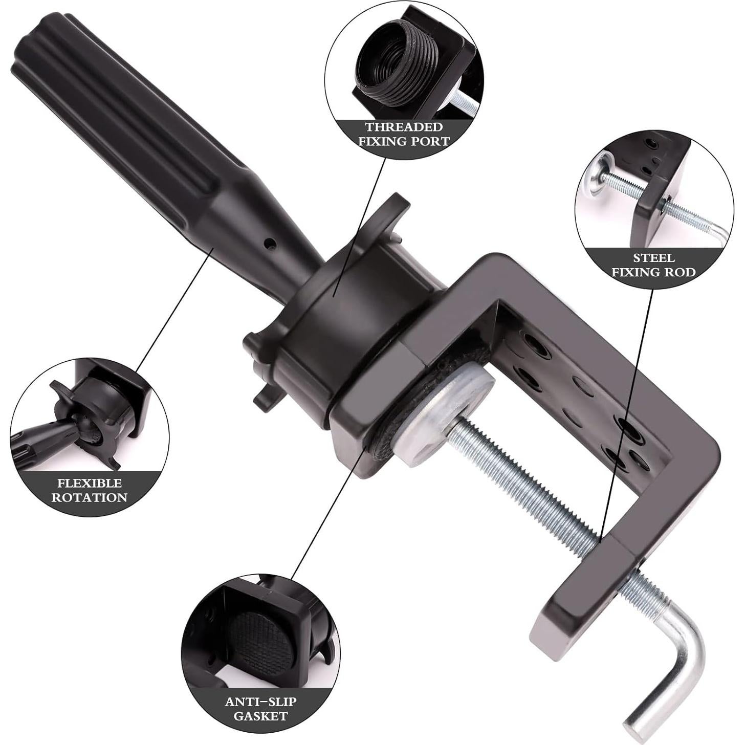 Soporte de Cabeza de Maniquí BARBERPLAN Pequeño con Abrazadera