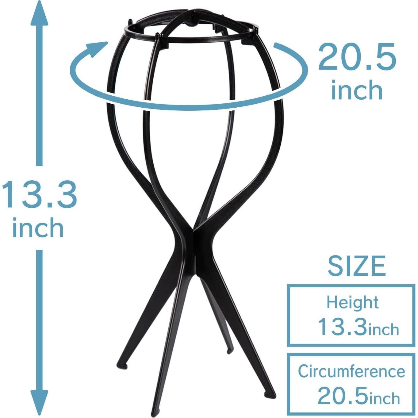 Soportes para Pelucas CLASSE, 3 Paquetes con 4 Redes, 33.8 cm