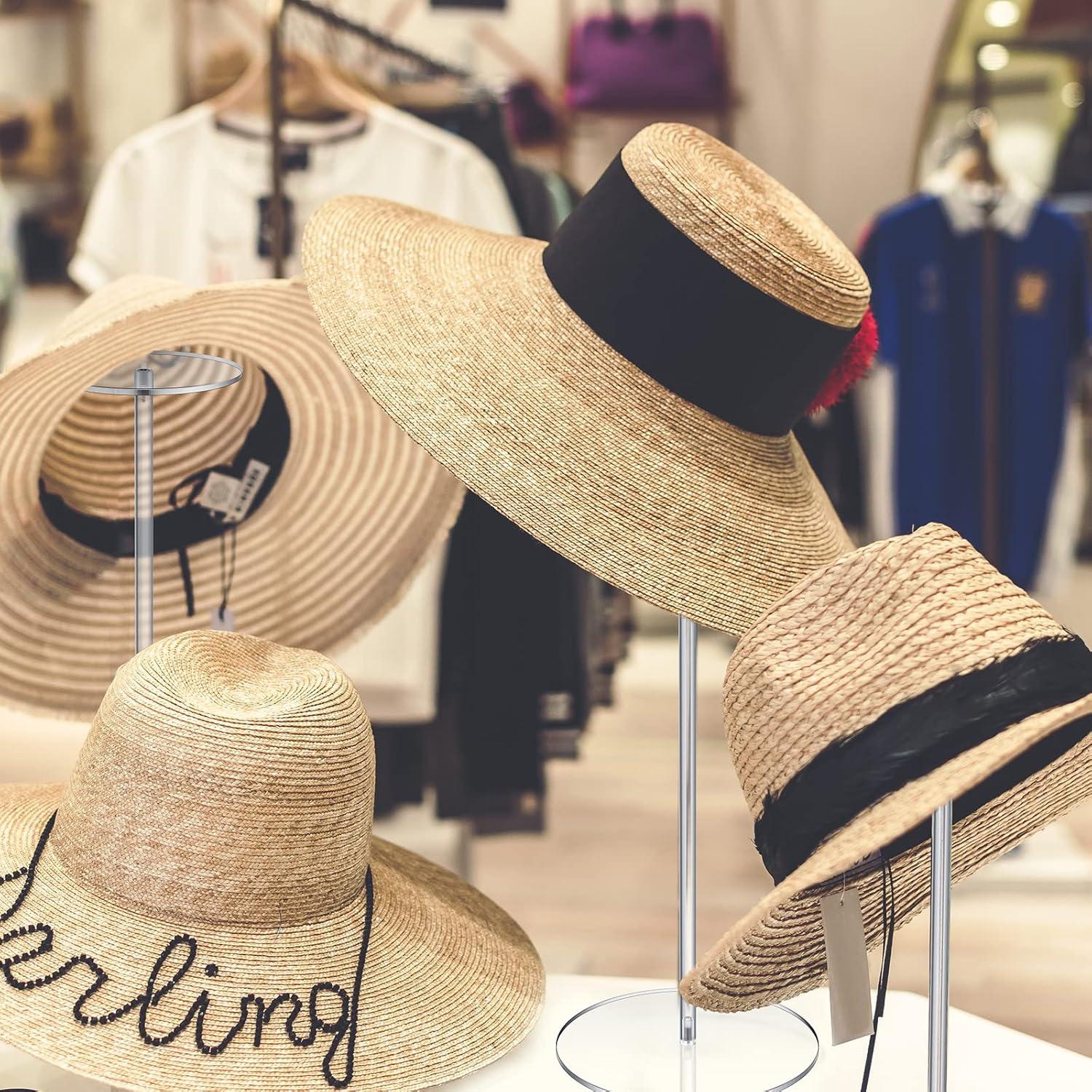 Soporte de Sombrero Acrílico Geetery Ajustable 30-43 cm - 4 Pcs