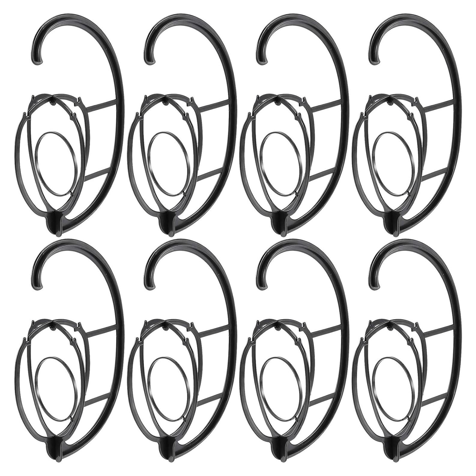 Paquete de 8 Perchas para Pelucas ZEONHAK Colapsables Negro