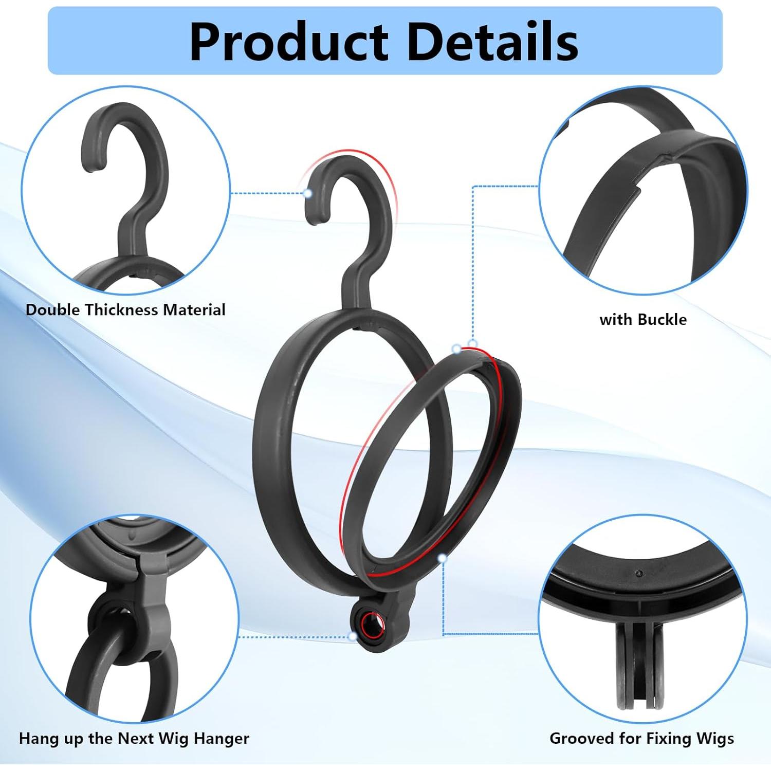 Soporte Plegable para Pelucas JOINSI - 3 Paquete, Almacenamiento y Estilizado