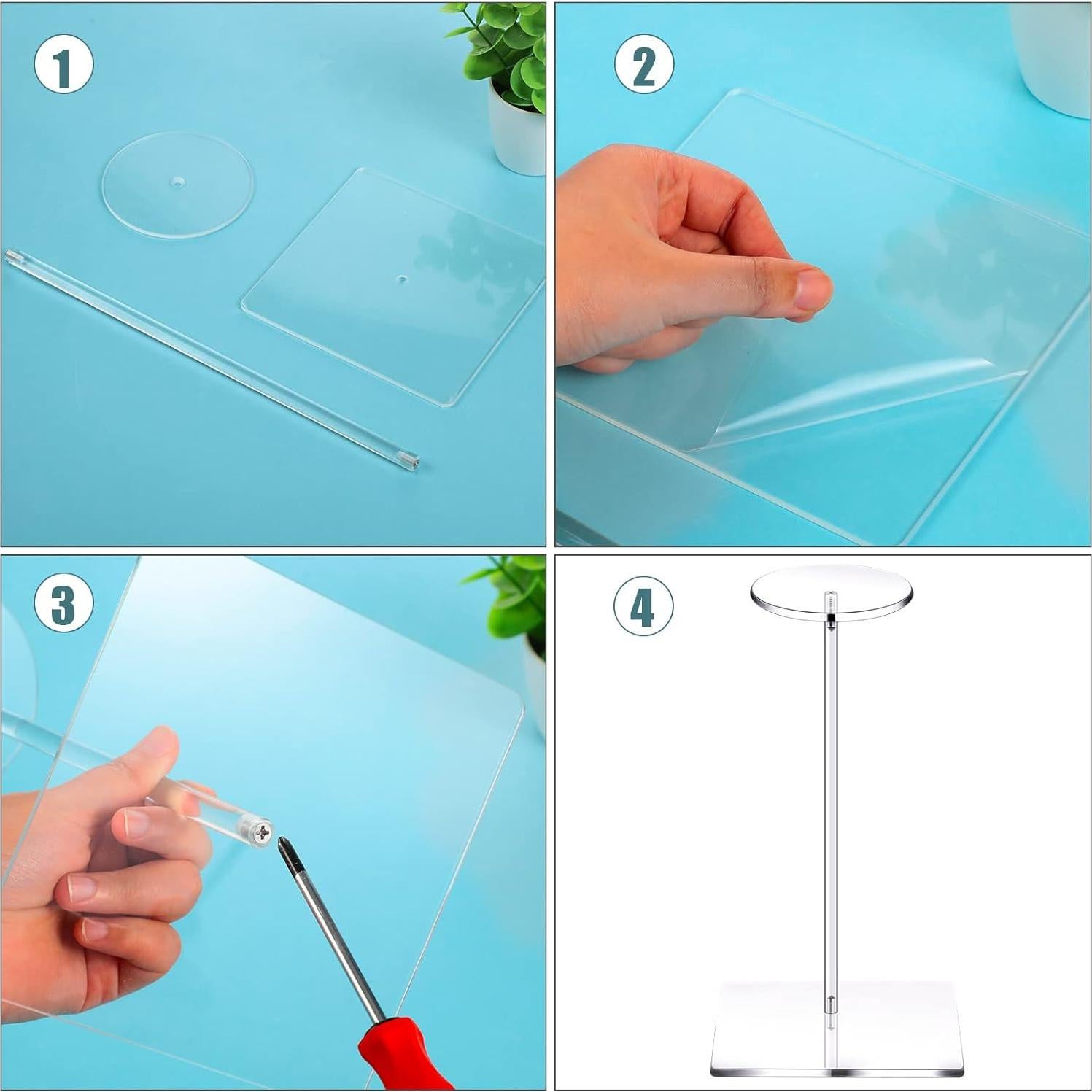 Soporte de Acrílico para Sombreros Chunful 35.56 cm - 4 Piezas