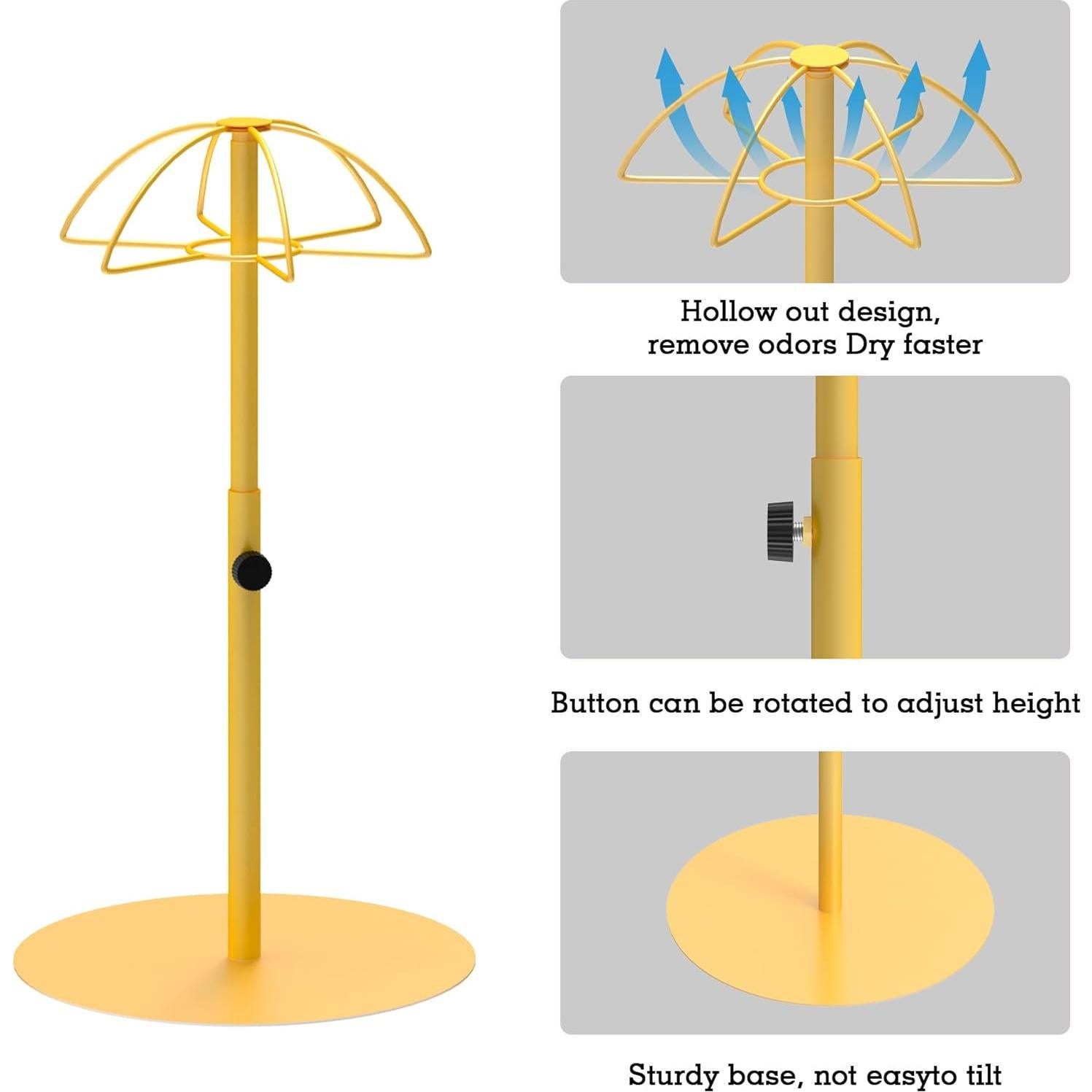 Soporte de Peluca Ajustable Alyoen - Paquete de 2 Unidades
