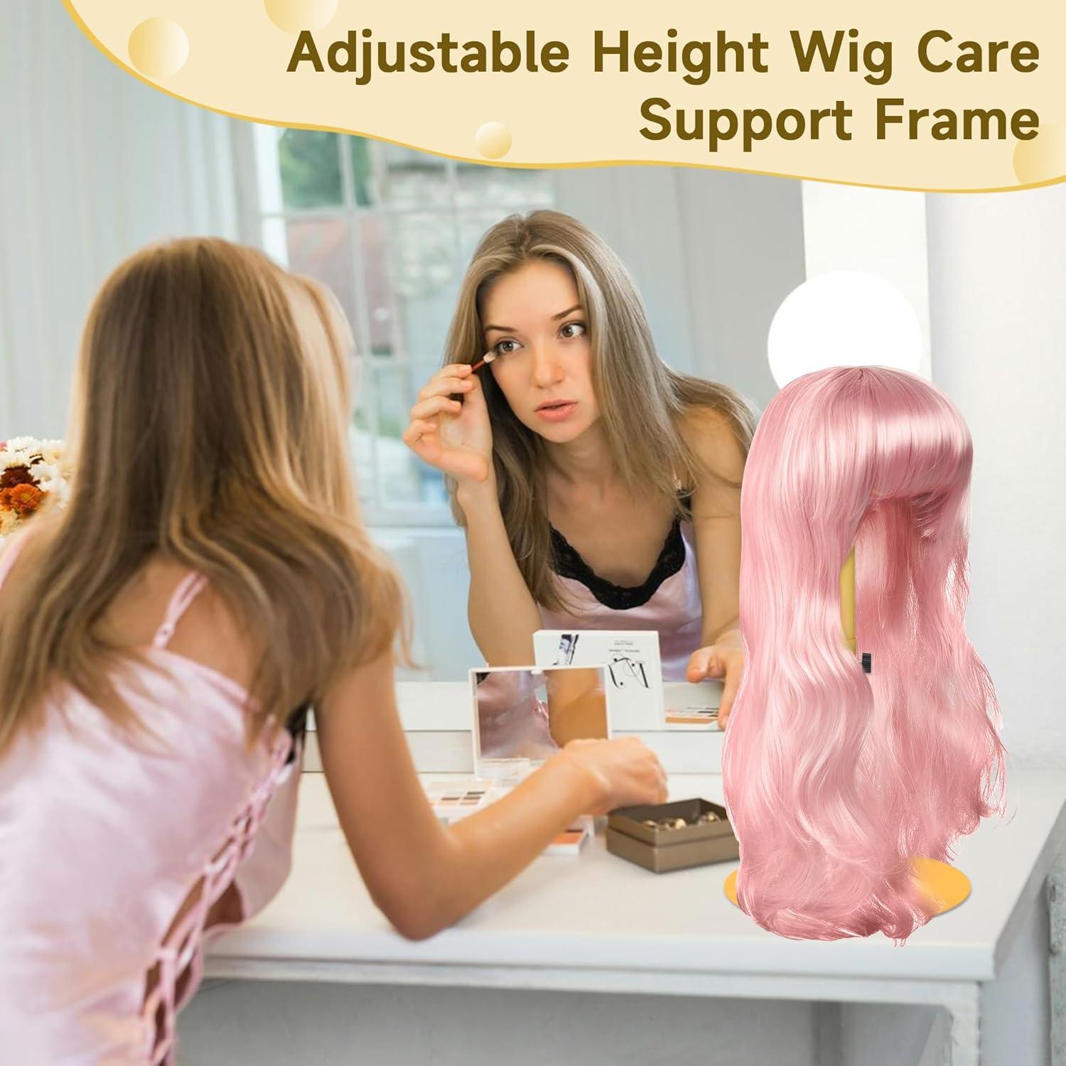 Soporte de Peluca Ajustable Alyoen - Paquete de 2 Unidades