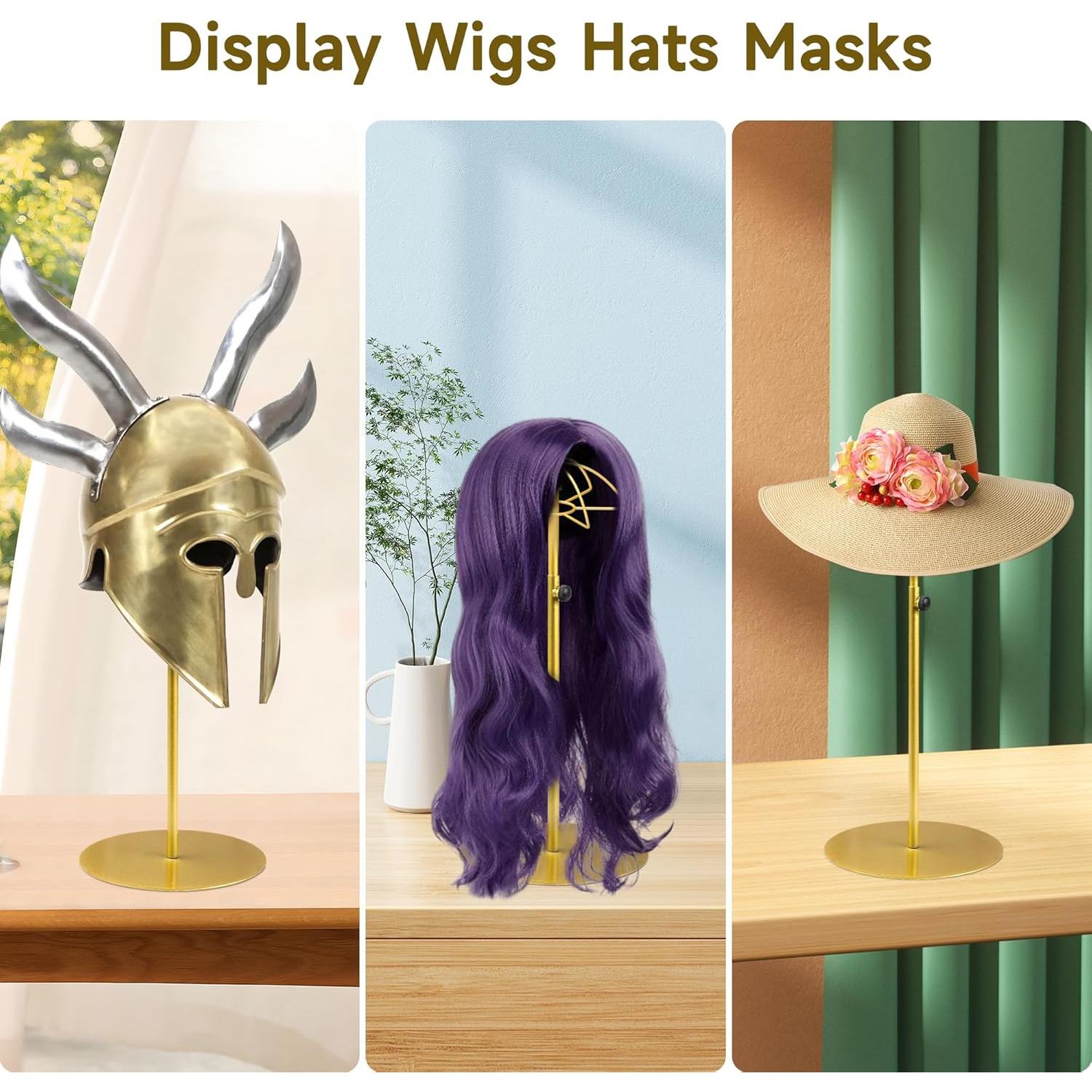 Soporte de Peluca Ajustable Alyoen - Paquete de 2 Unidades