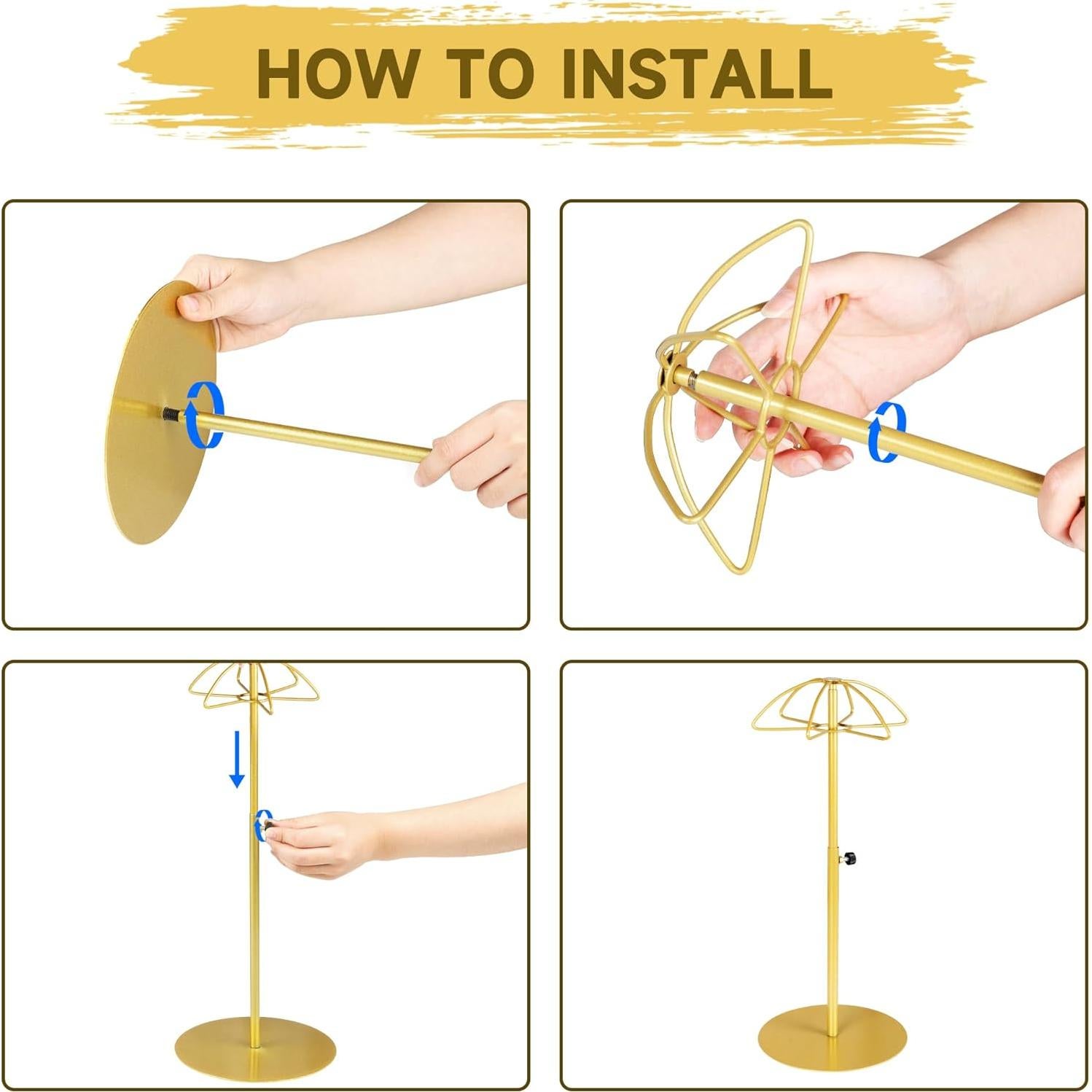 Soporte de Peluca Ajustable Alyoen - Paquete de 2 Unidades