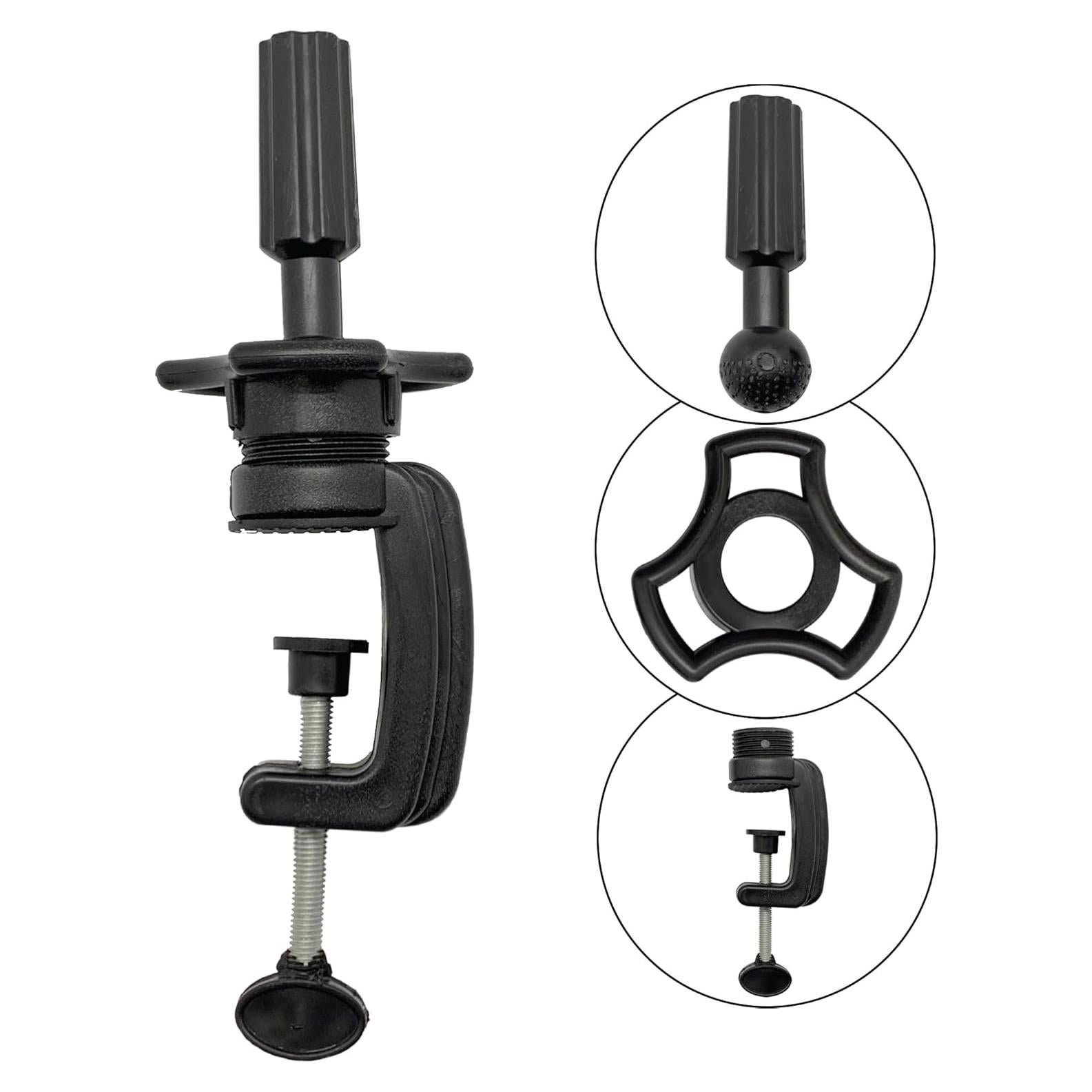 Soporte de Cabeza de Maniquí DONNA con Abrazadera Negro