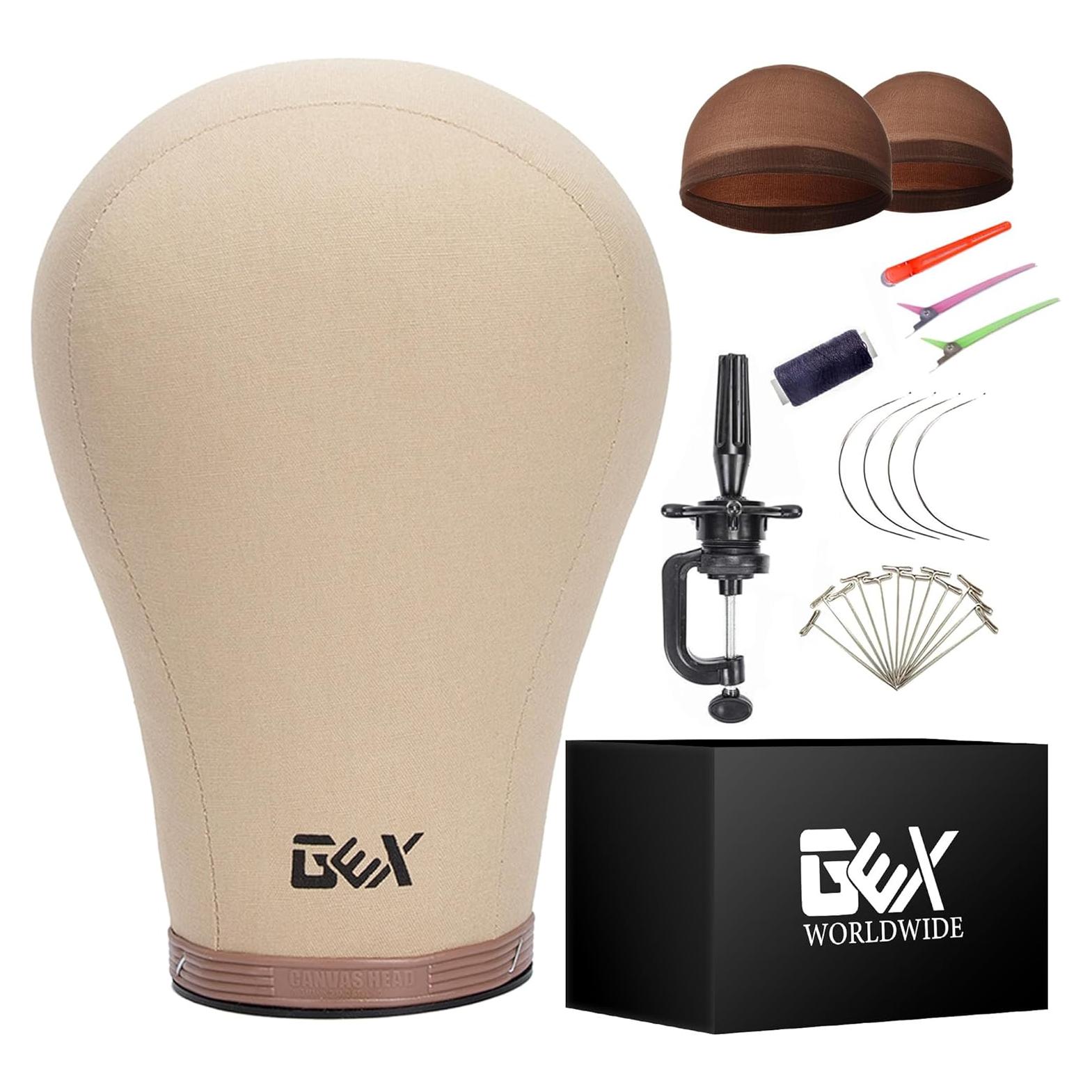 Cabeza de Maniquí de Corcho GEX 22" para Pelucas y Sombreros