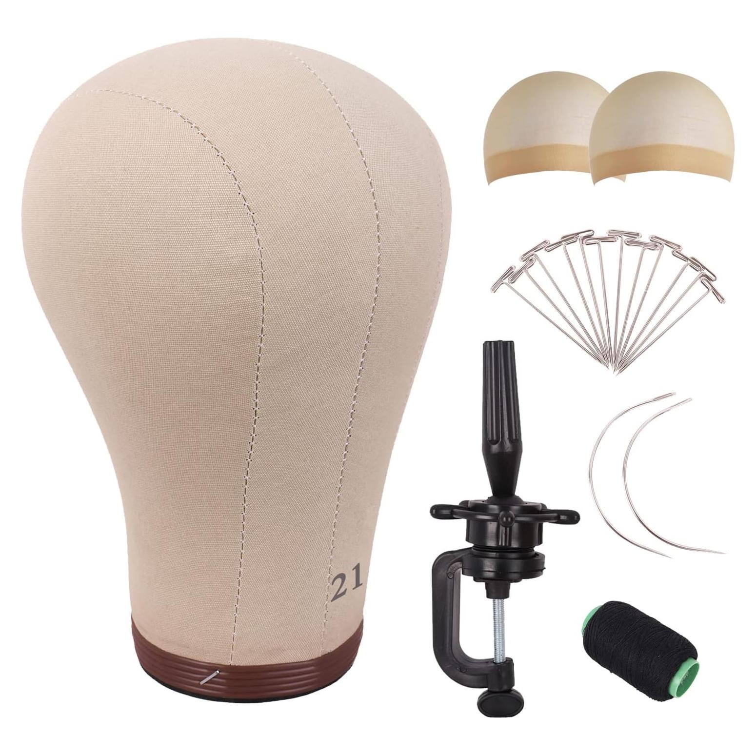 Cabeza de Peluca MapofBeauty 53.34 cm Corcho y Lienzo