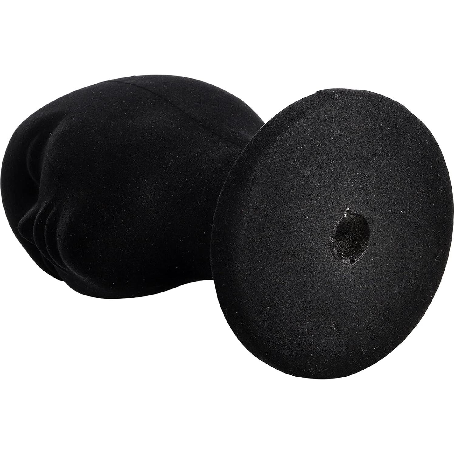 Cabeza de Maniquí de Espuma Negra 30.4 cm 2 Piezas Foraineam