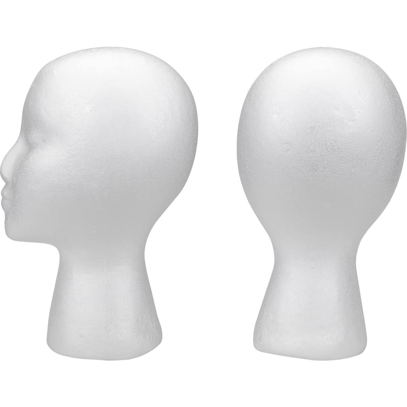 Foraineam 3 Piezas Cabezas de Maniquí de Espuma 28cm para Pelucas