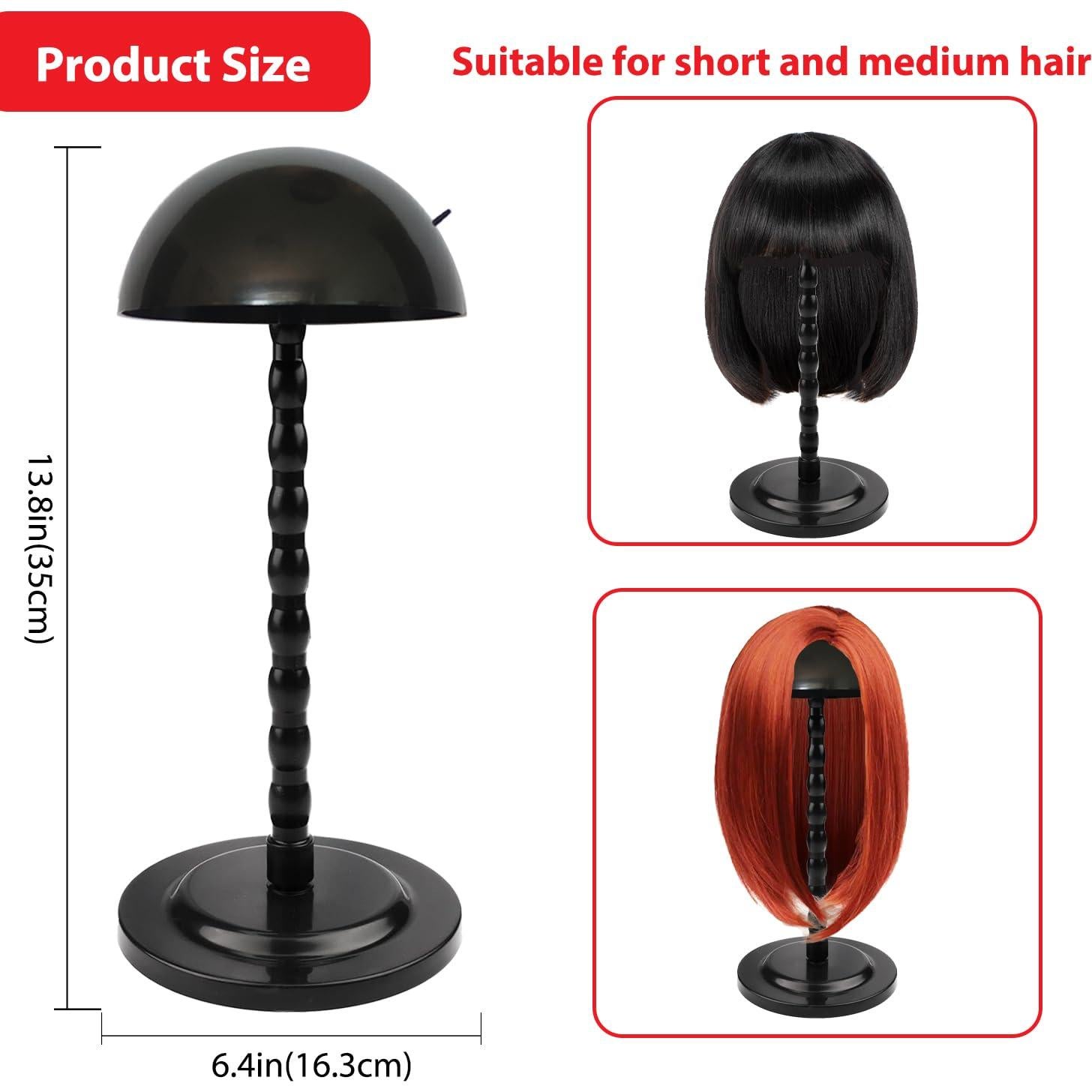 Soporte para Pelucas MMlover Negro 35 cm Antideslizante