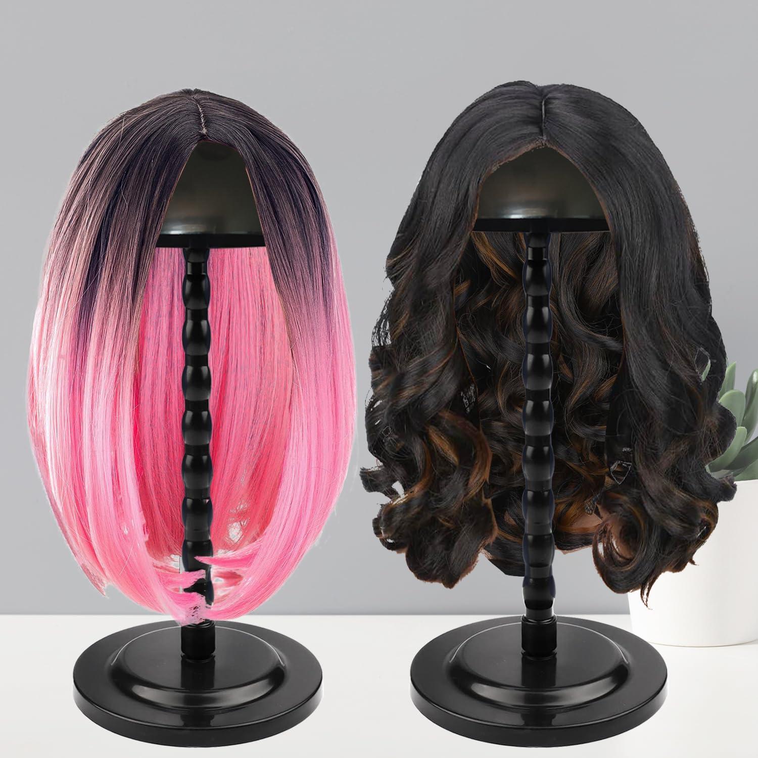 Soporte para Pelucas MMlover Negro 35 cm Antideslizante