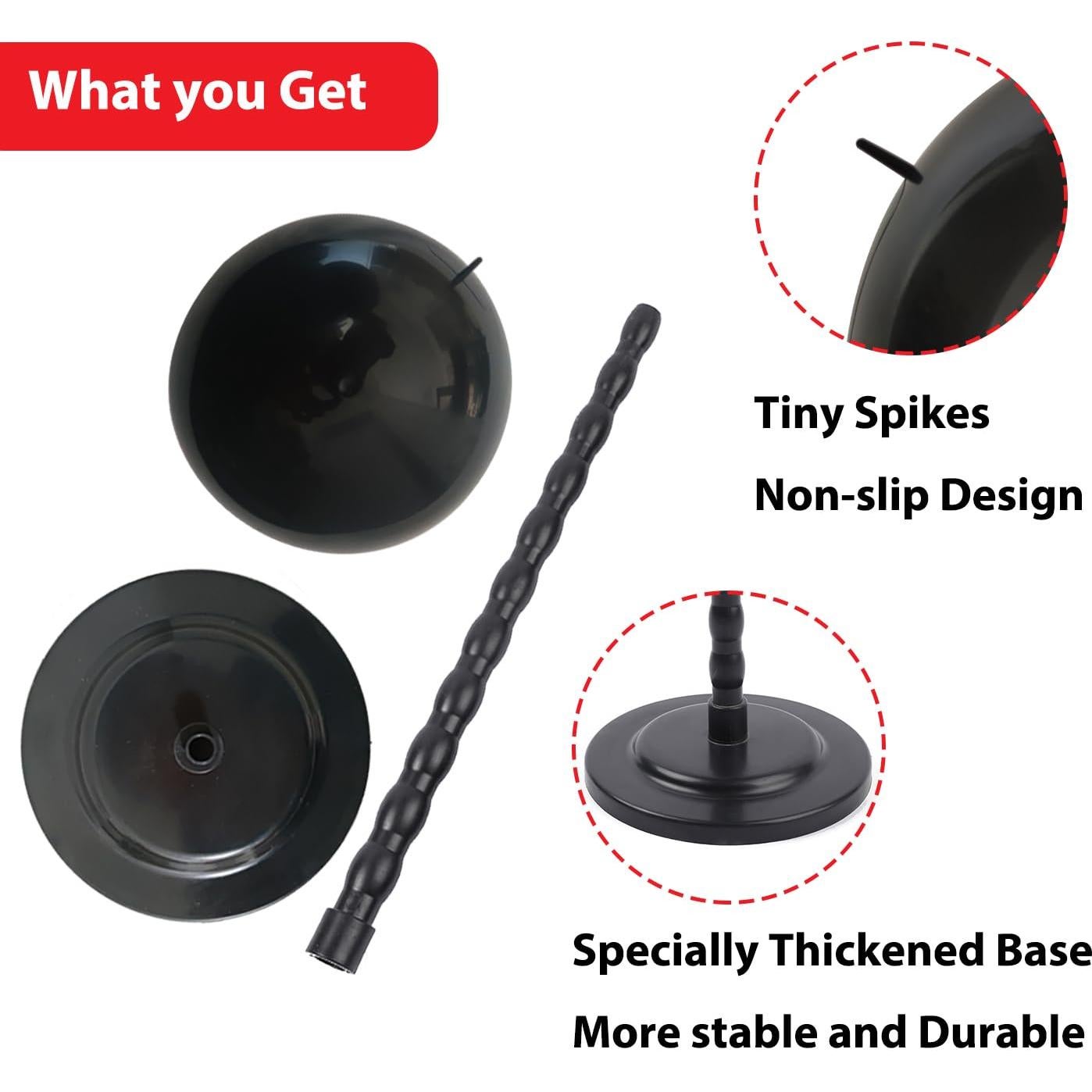 Soporte para Pelucas MMlover Negro 35 cm Antideslizante