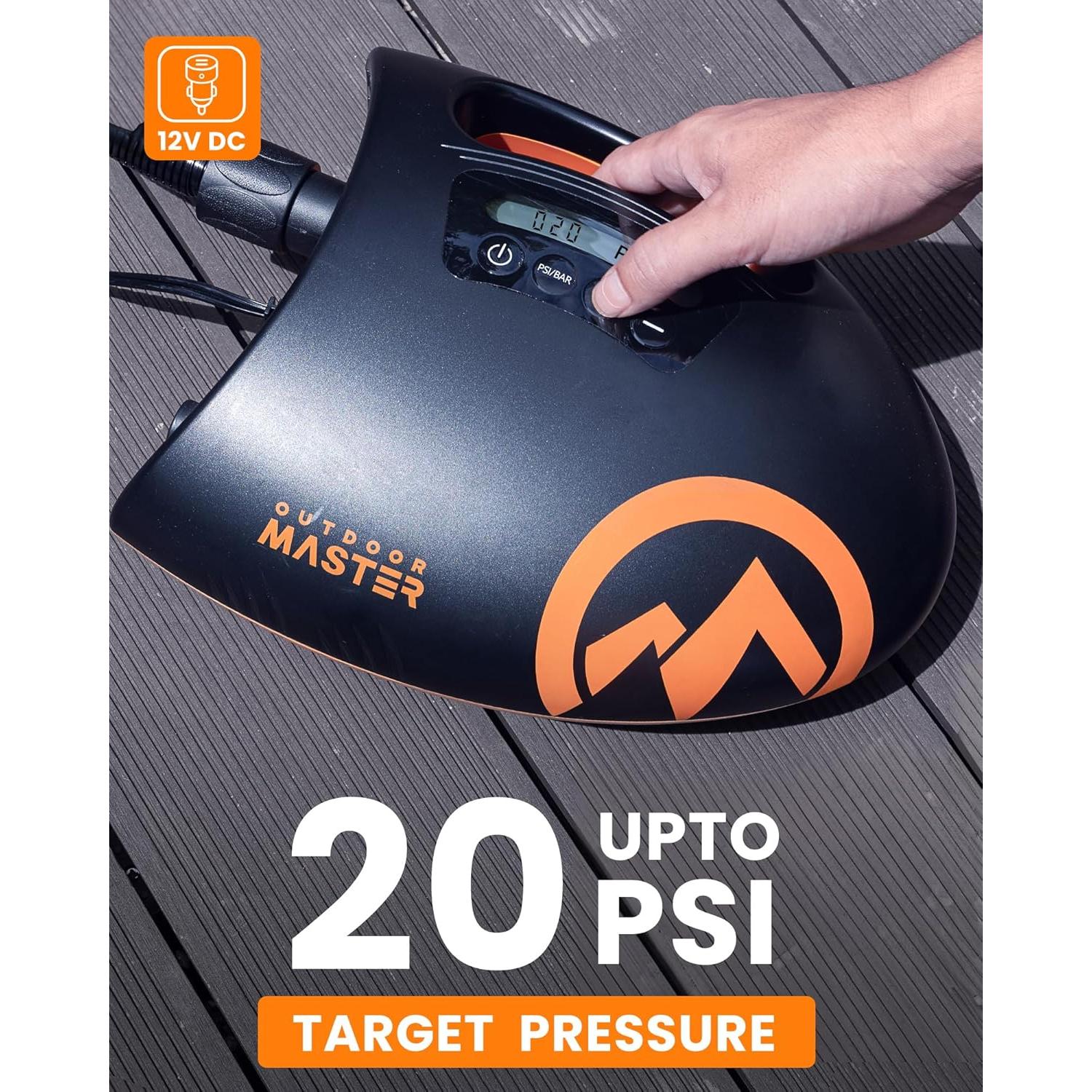 Bomba de Aire Eléctrica OutdoorMaster Shark 20PSI 1.63kg