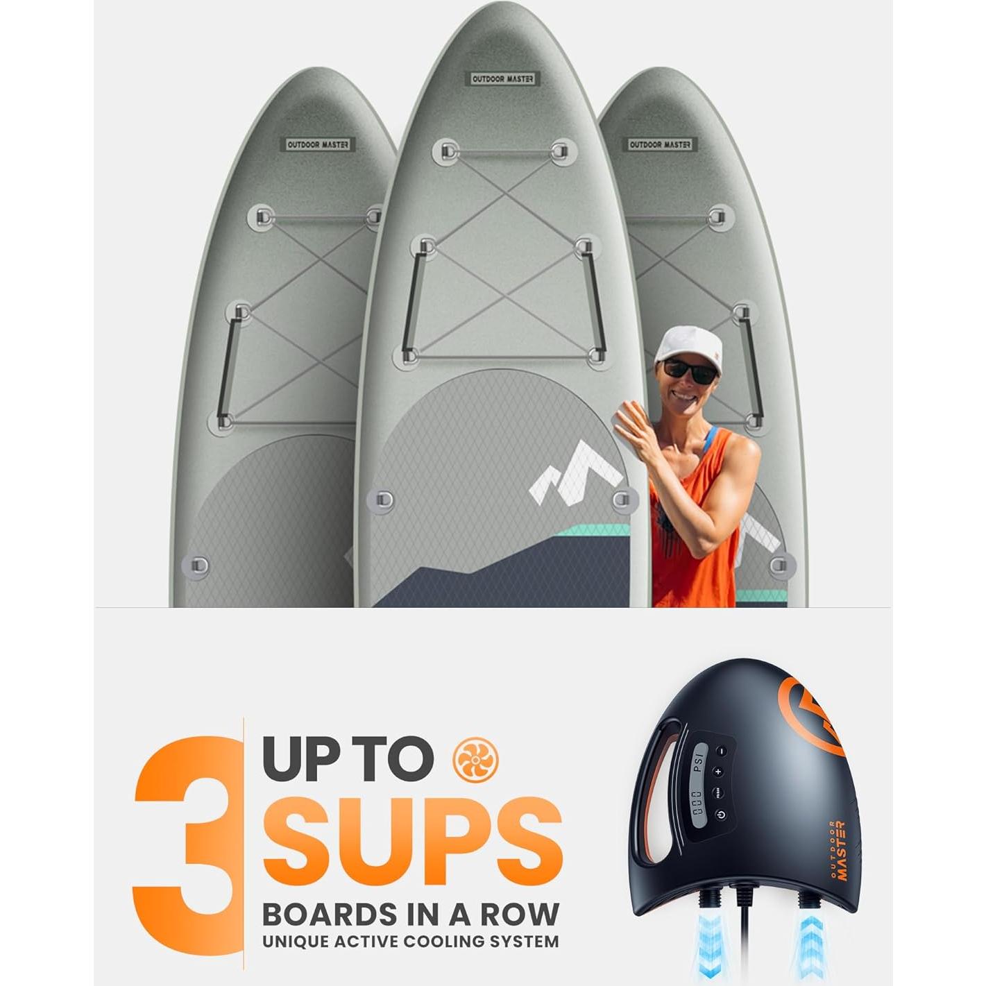 Bomba de Aire Eléctrica OutdoorMaster Shark 20PSI 1.63kg