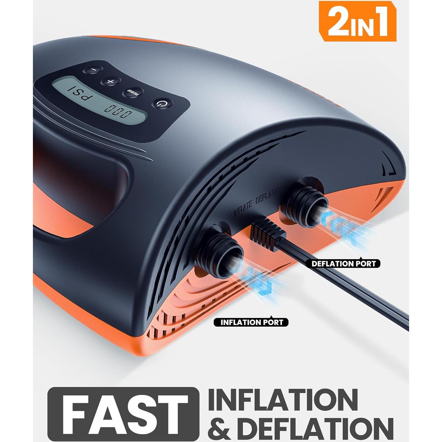 Bomba de Aire Eléctrica OutdoorMaster Shark 20PSI 1.63kg