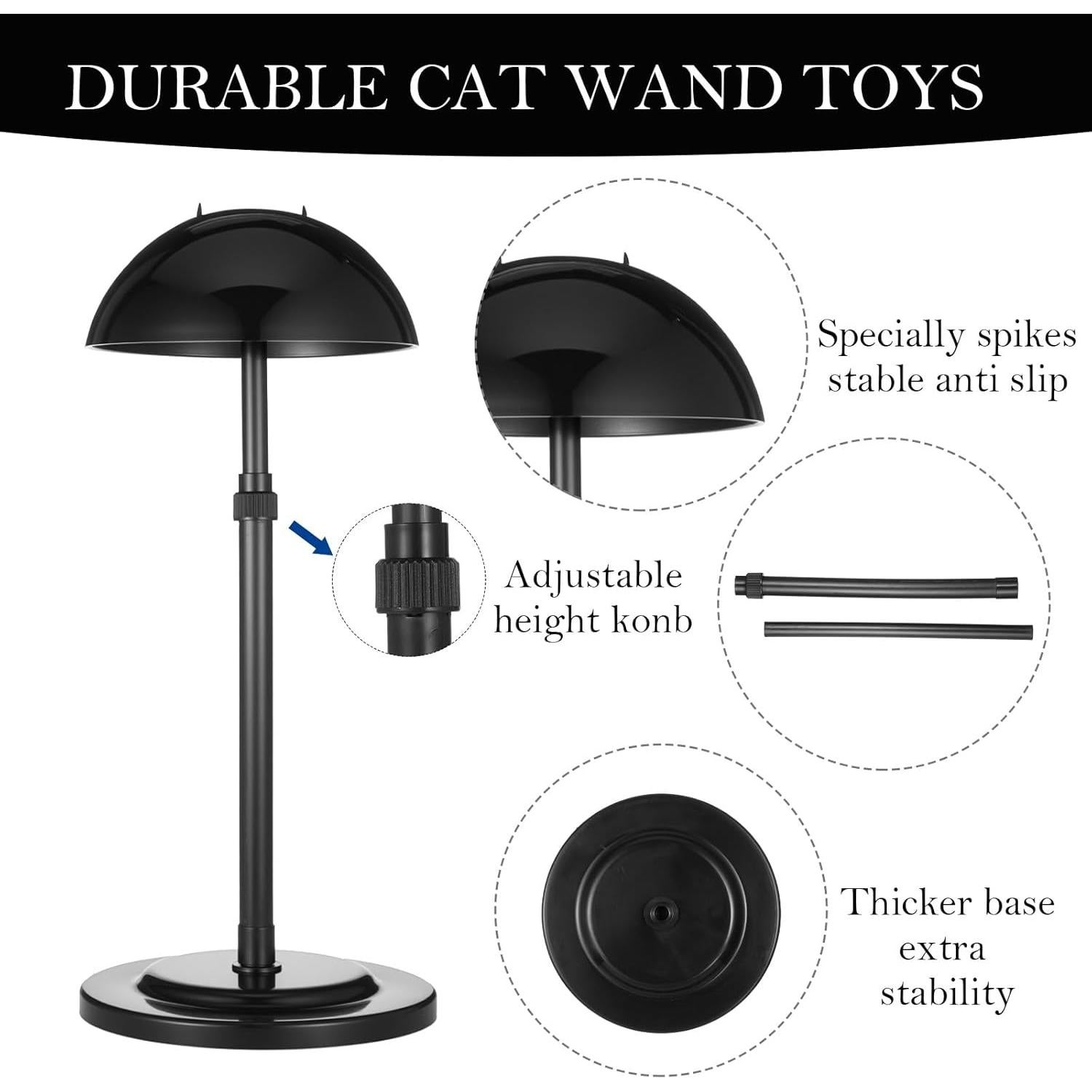 Soporte para Pelucas MAQUITA 6 Piezas Altura Ajustable 24.9-48 cm